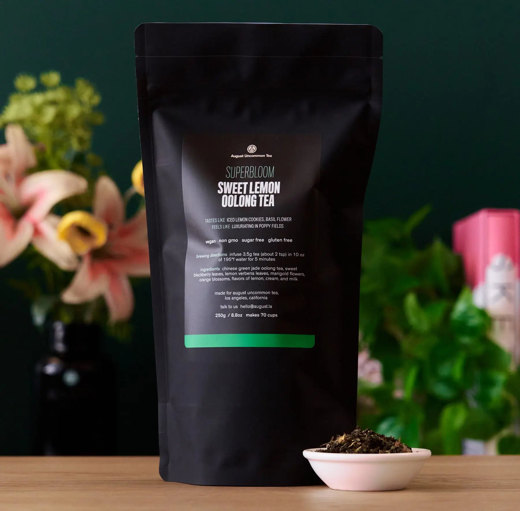 Superbloom Sweet Lemon Oolong Green Tea | Loose Leaf Oolong Tea | Floral & Citrus Blend