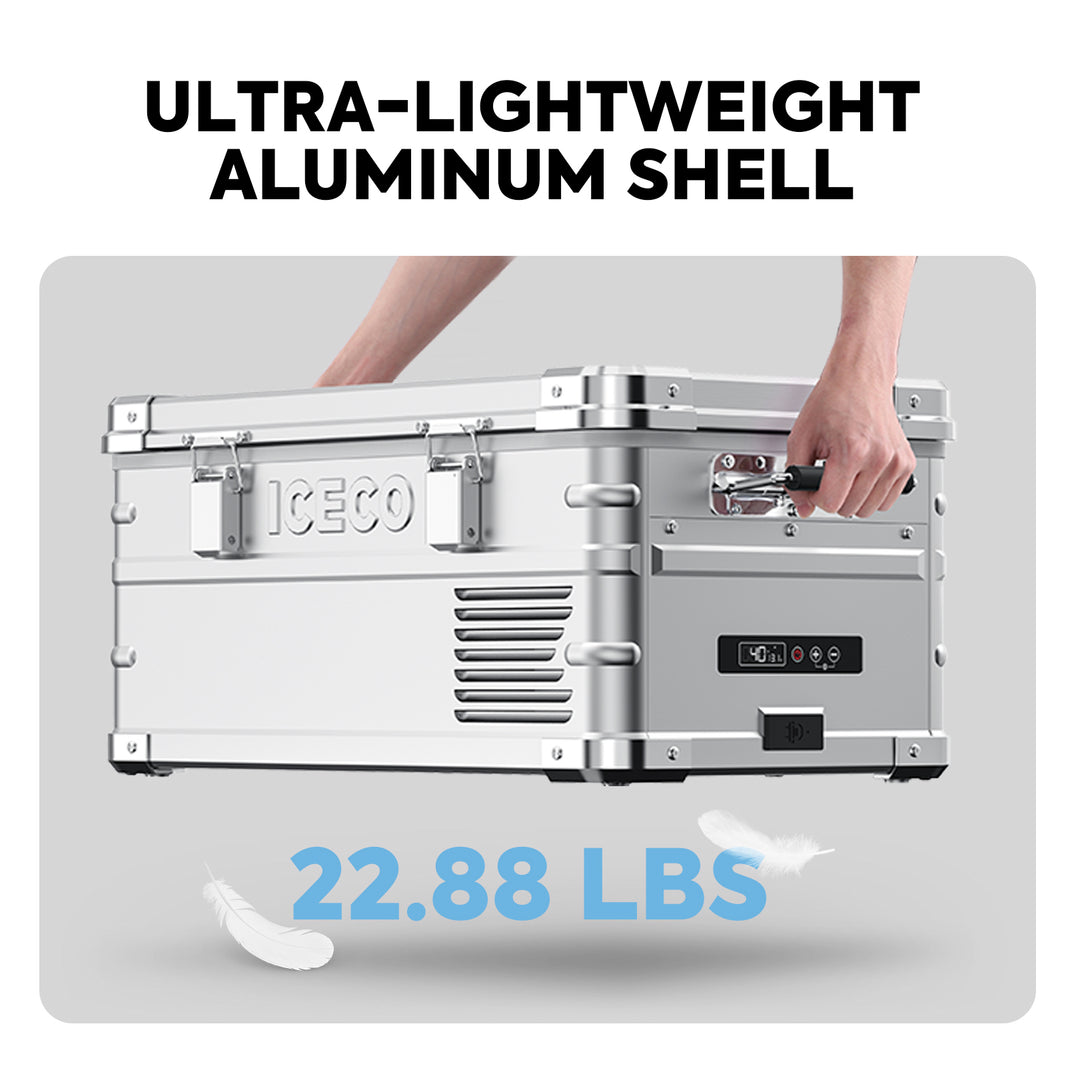 APL20 Light Duty Aluminum Freezer Single Zone | ICECO 20L Portable Freezer | Camping & Travel