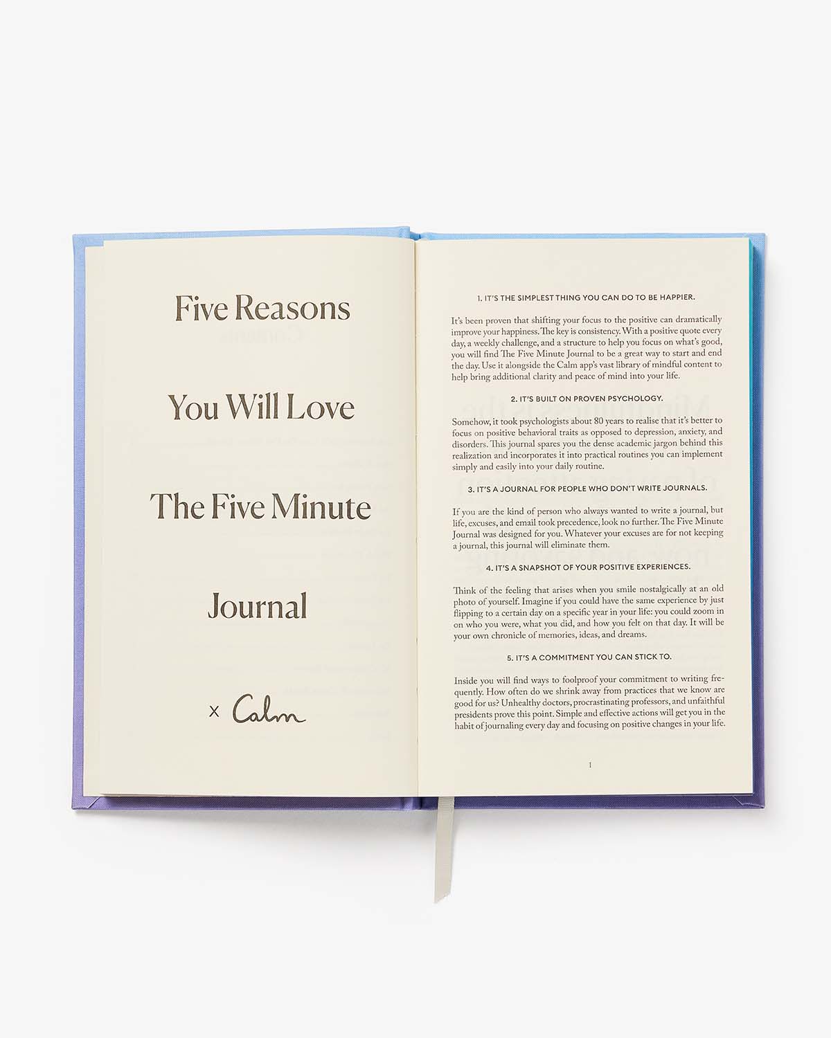 Calm x The Five Minute Journal | Daily Guided Journal | Gratitude & Mindfulness