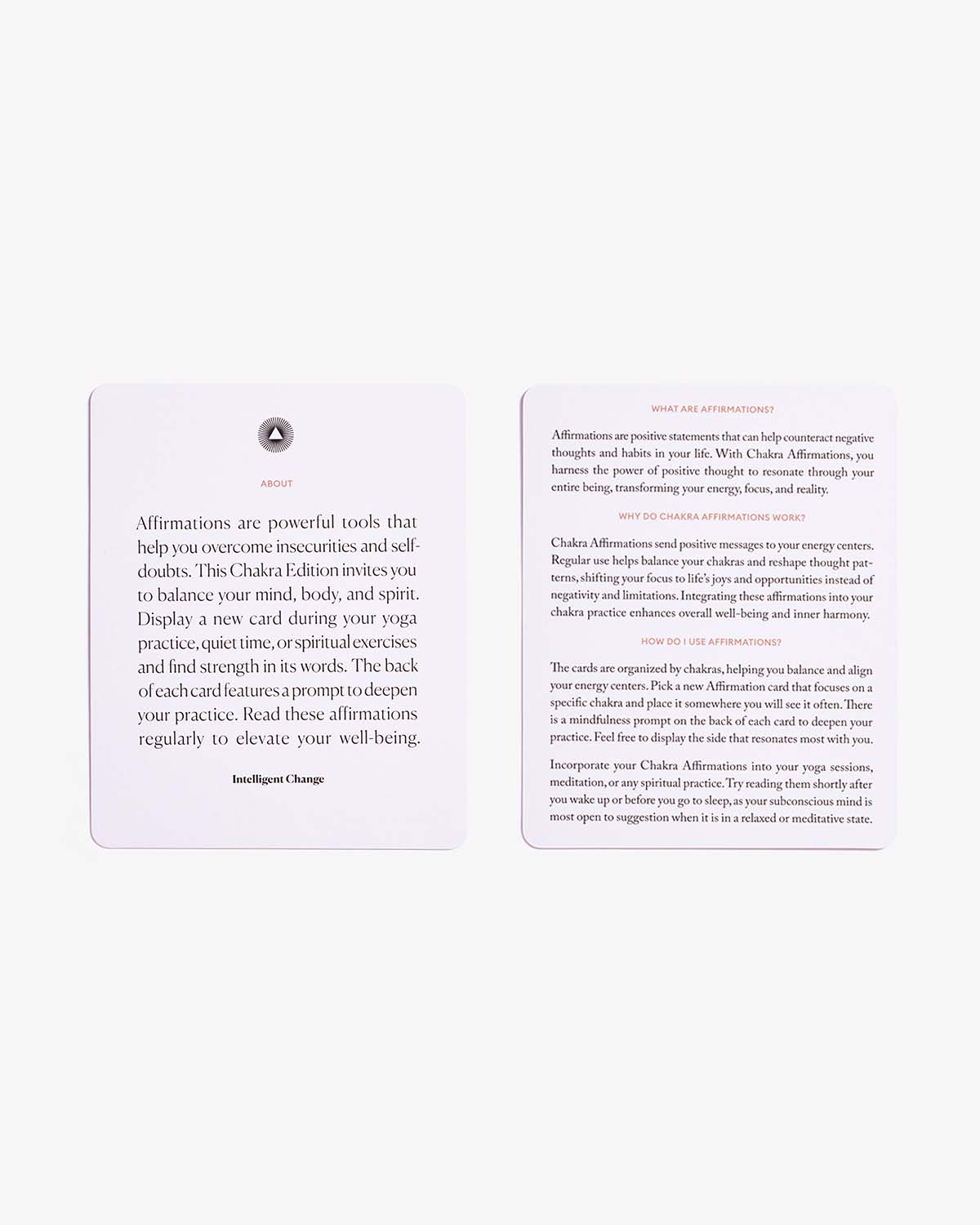 Mindful Affirmations for Chakra Balancing | Affirmation Card Deck | Energy & Spiritual Wellness