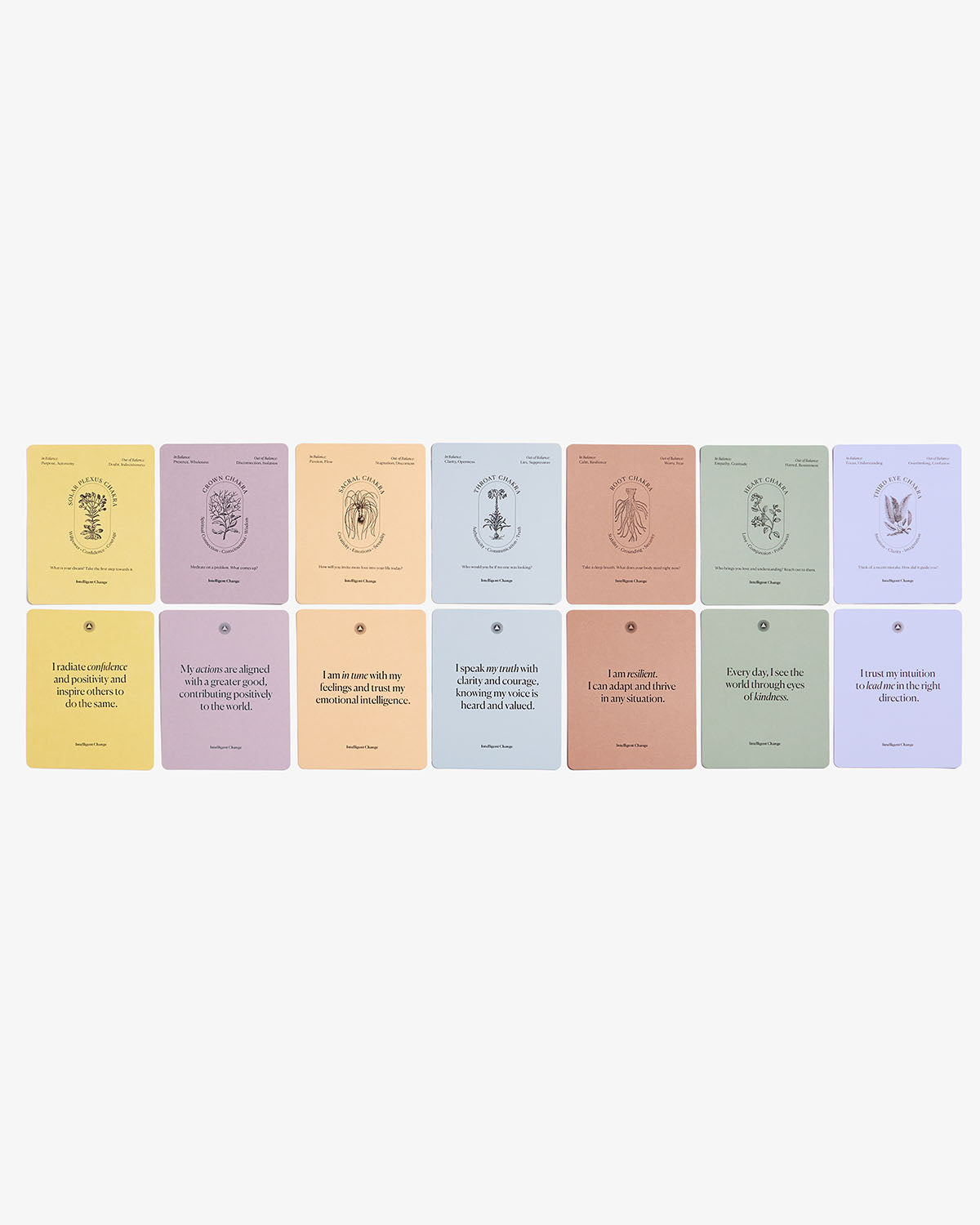 Mindful Affirmations for Chakra Balancing | Affirmation Card Deck | Energy & Spiritual Wellness