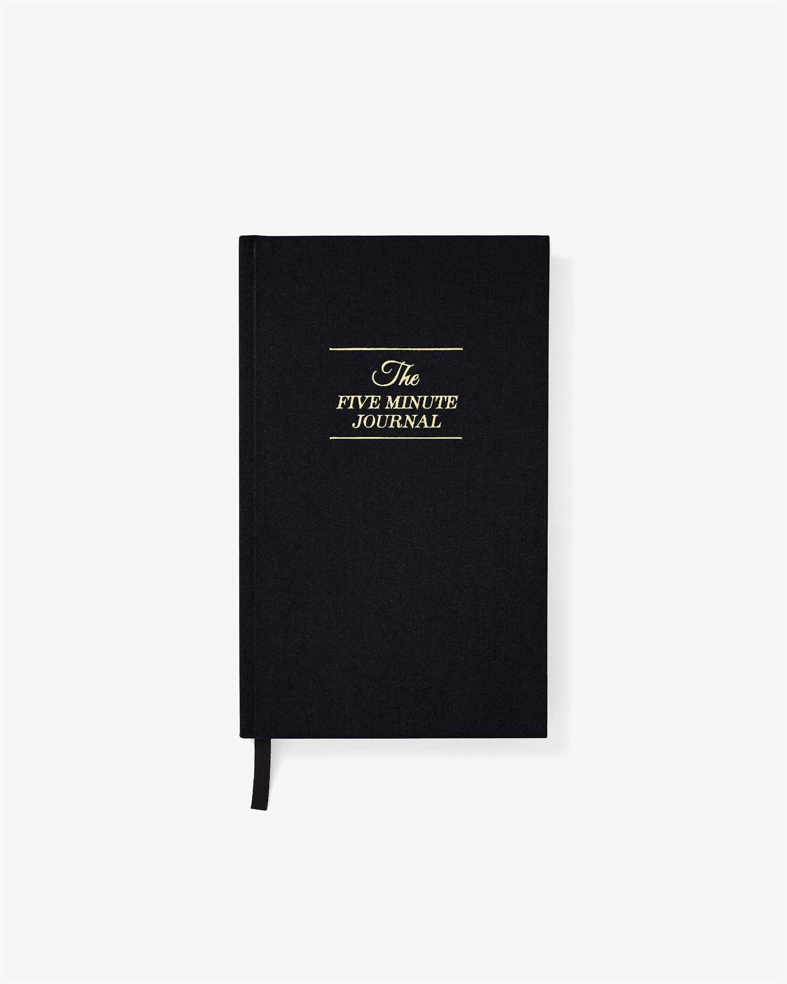 The Five Minute Journal – Bold Black | Daily Guided Journal | Gratitude & Mindfulness
