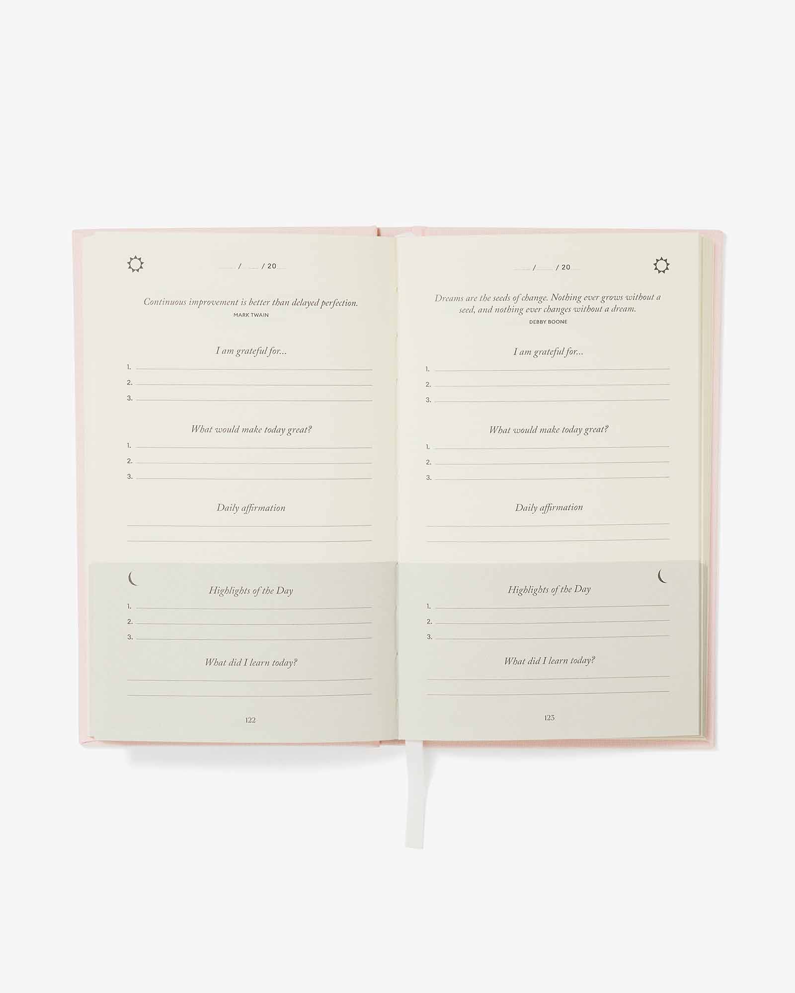 The Five Minute Journal – Blush Pink | Daily Guided Journal | Gratitude & Mindfulness