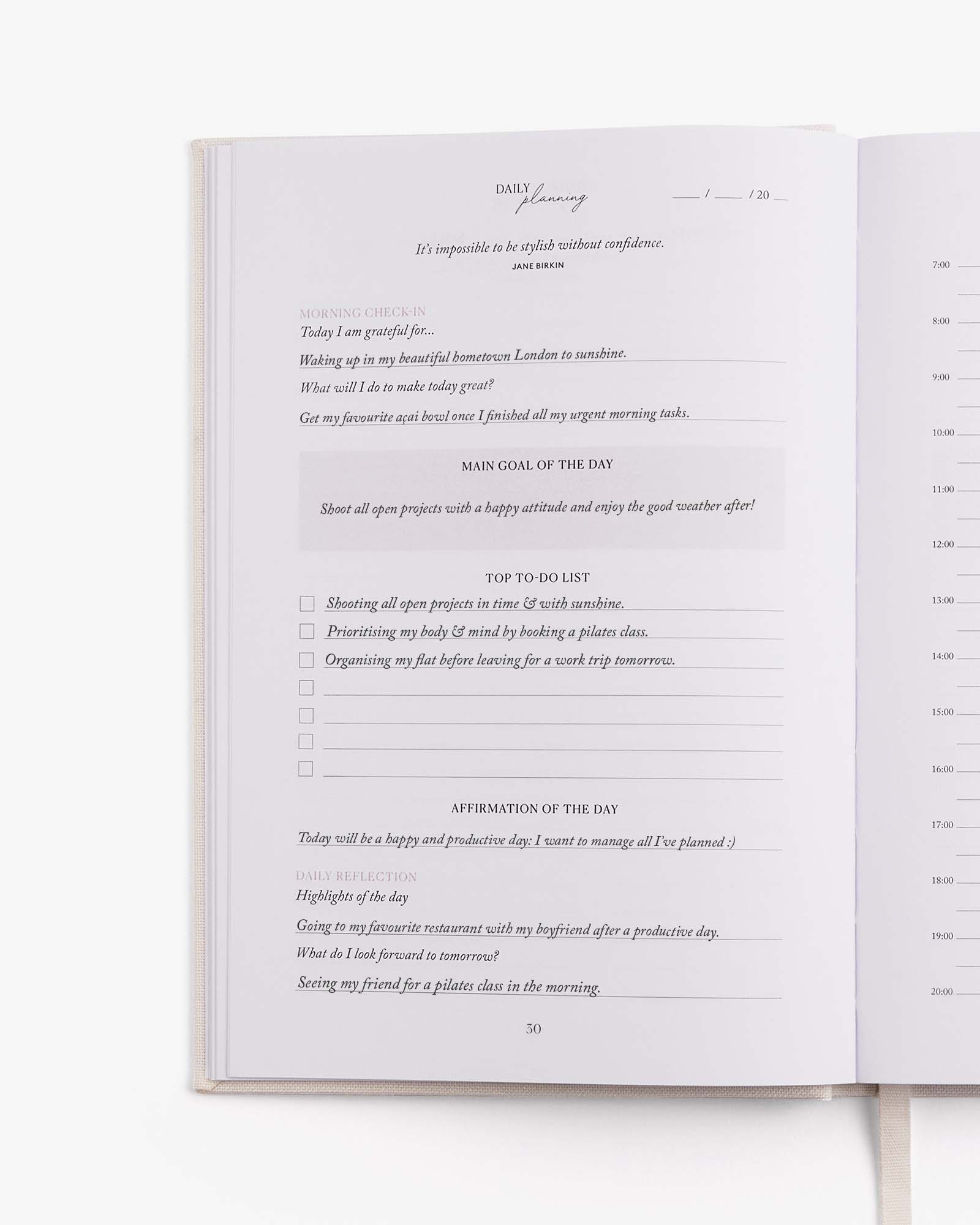 LIFE&Style Planner – Off-White | Weekly Lifestyle Planner | Mindfulness & Organization