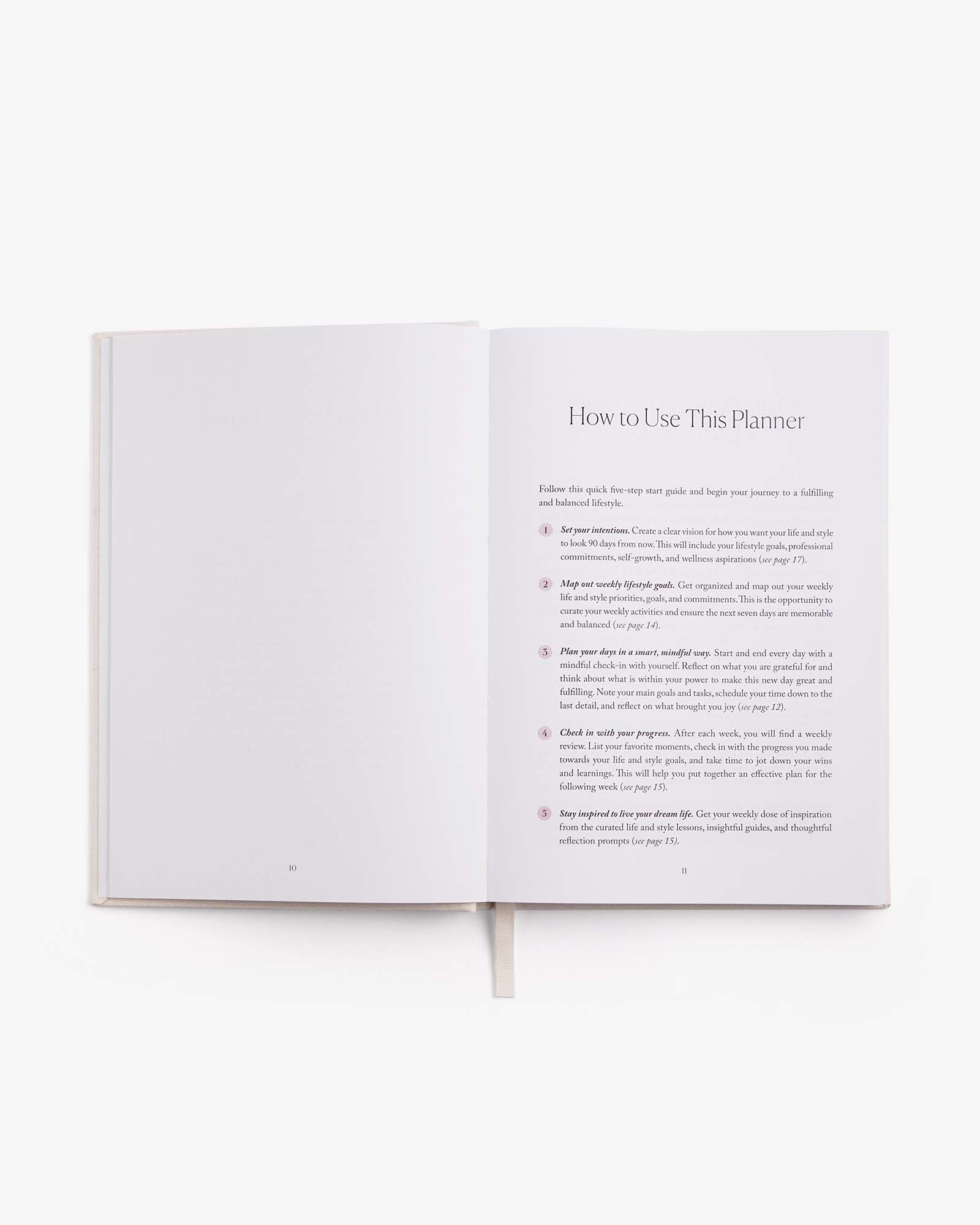 LIFE&Style Planner – Off-White | Weekly Lifestyle Planner | Mindfulness & Organization