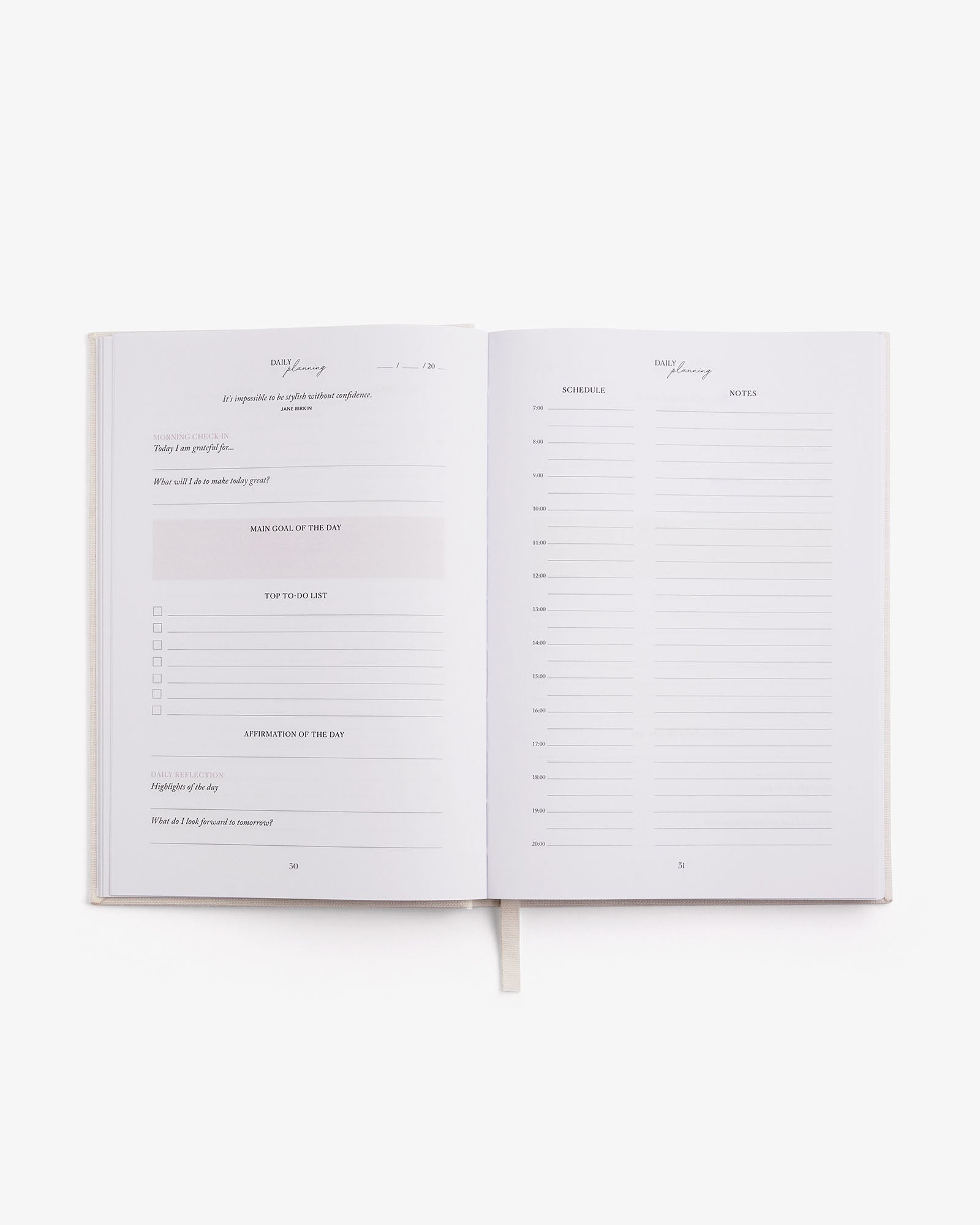 LIFE&Style Planner – Off-White | Weekly Lifestyle Planner | Mindfulness & Organization
