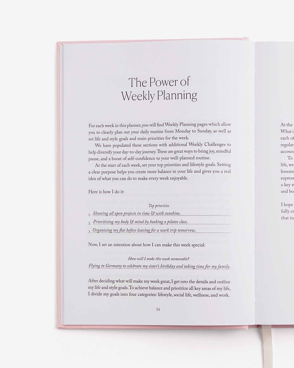 LIFE&Style Planner – Light Pink | Weekly Lifestyle Planner | Mindfulness & Organization