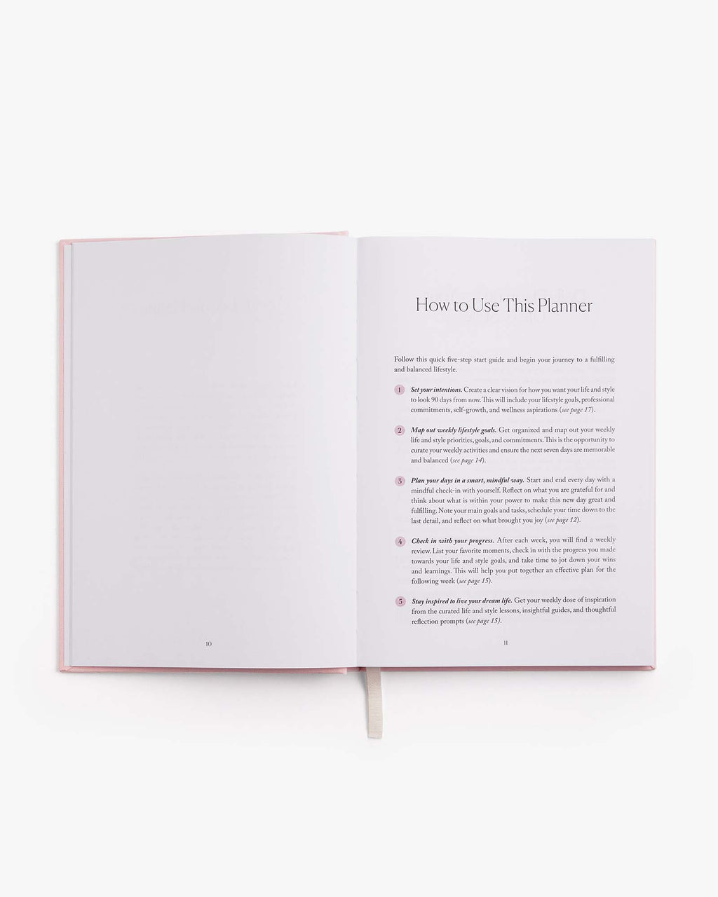LIFE&Style Planner – Light Pink | Weekly Lifestyle Planner | Mindfulness & Organization