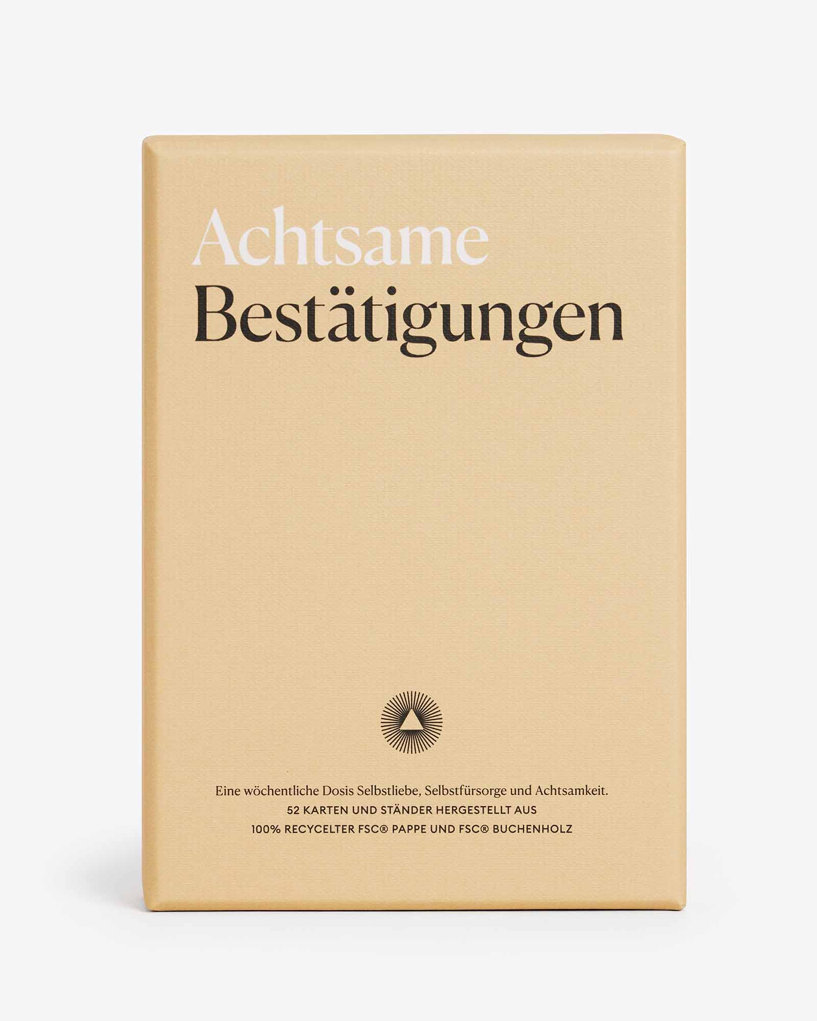Mindful Affirmations – German Edition | Achtsame Bestätigungen | Affirmation Card Deck | Mindfulness