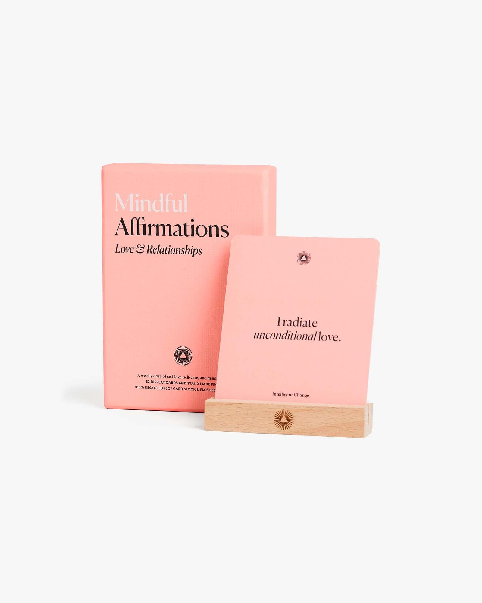 Mindful Affirmations for Love & Relationships | Affirmation Card Deck | Connection & Self-Love