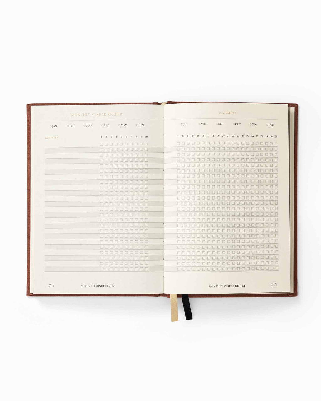 Notes to Mindfulness Journal – Sunset Orange | Guided Mindfulness Journal | Daily Reflection