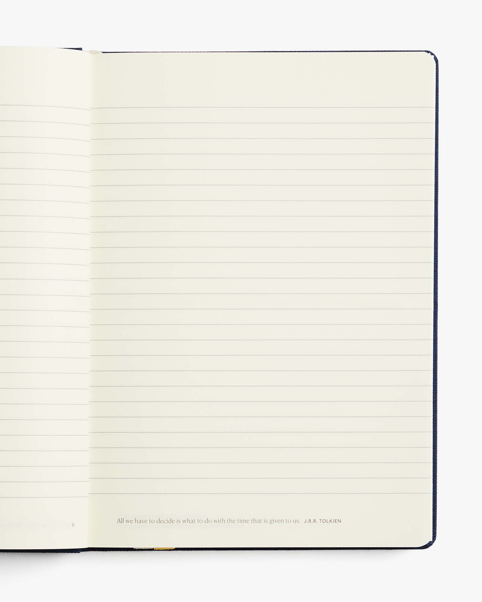 Premium Notebook – Midnight | Hardcover Lined Notebook | Journaling & Stationery