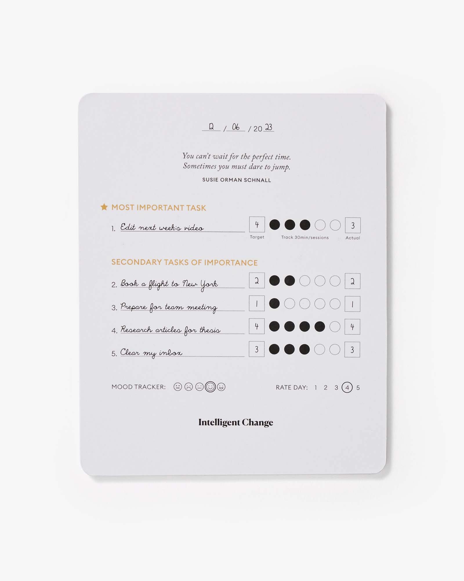 Productivity Planner Cards | Task & Priority Planning Card Set | Focus & Time Management