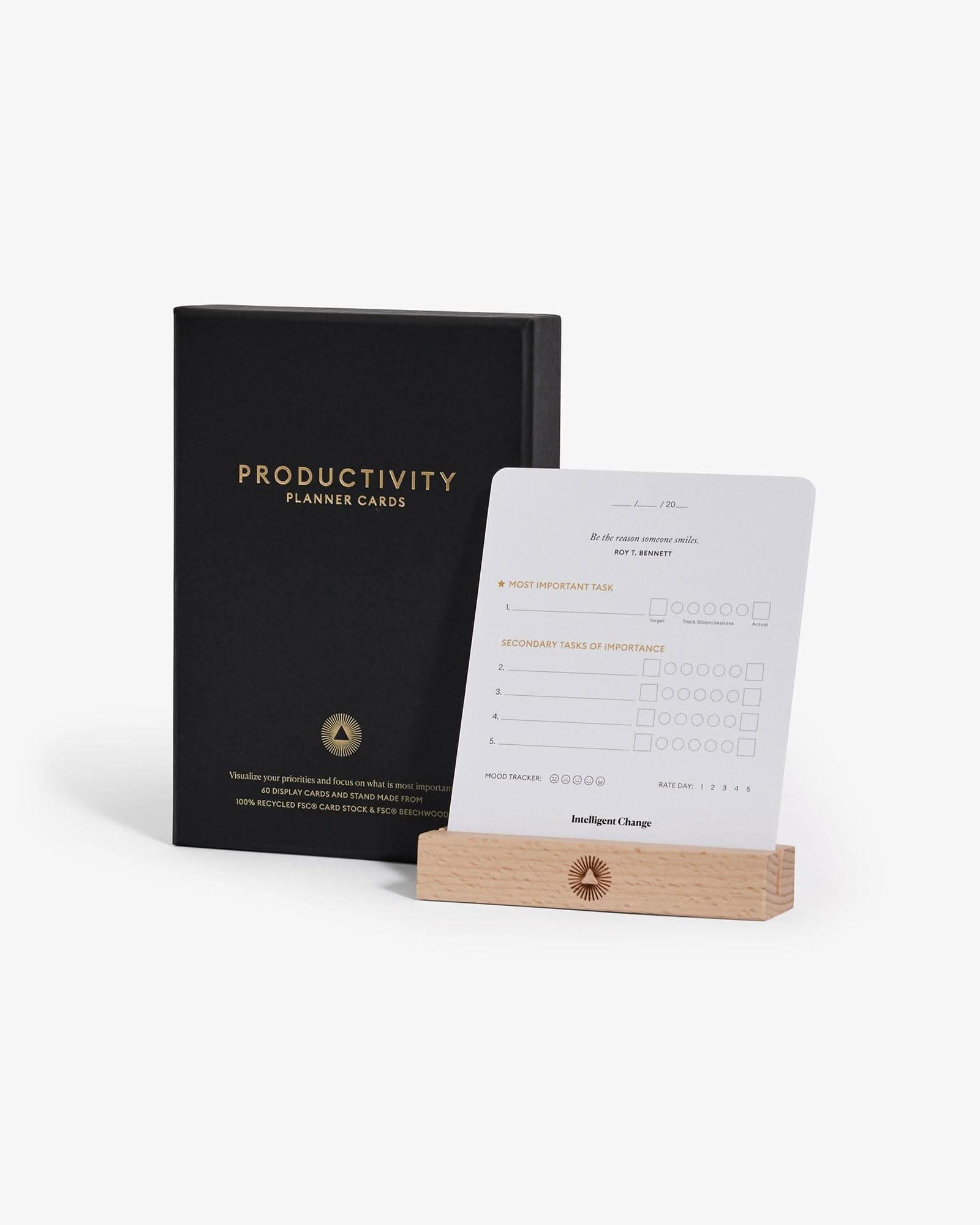 Productivity Planner Cards | Task & Priority Planning Card Set | Focus & Time Management