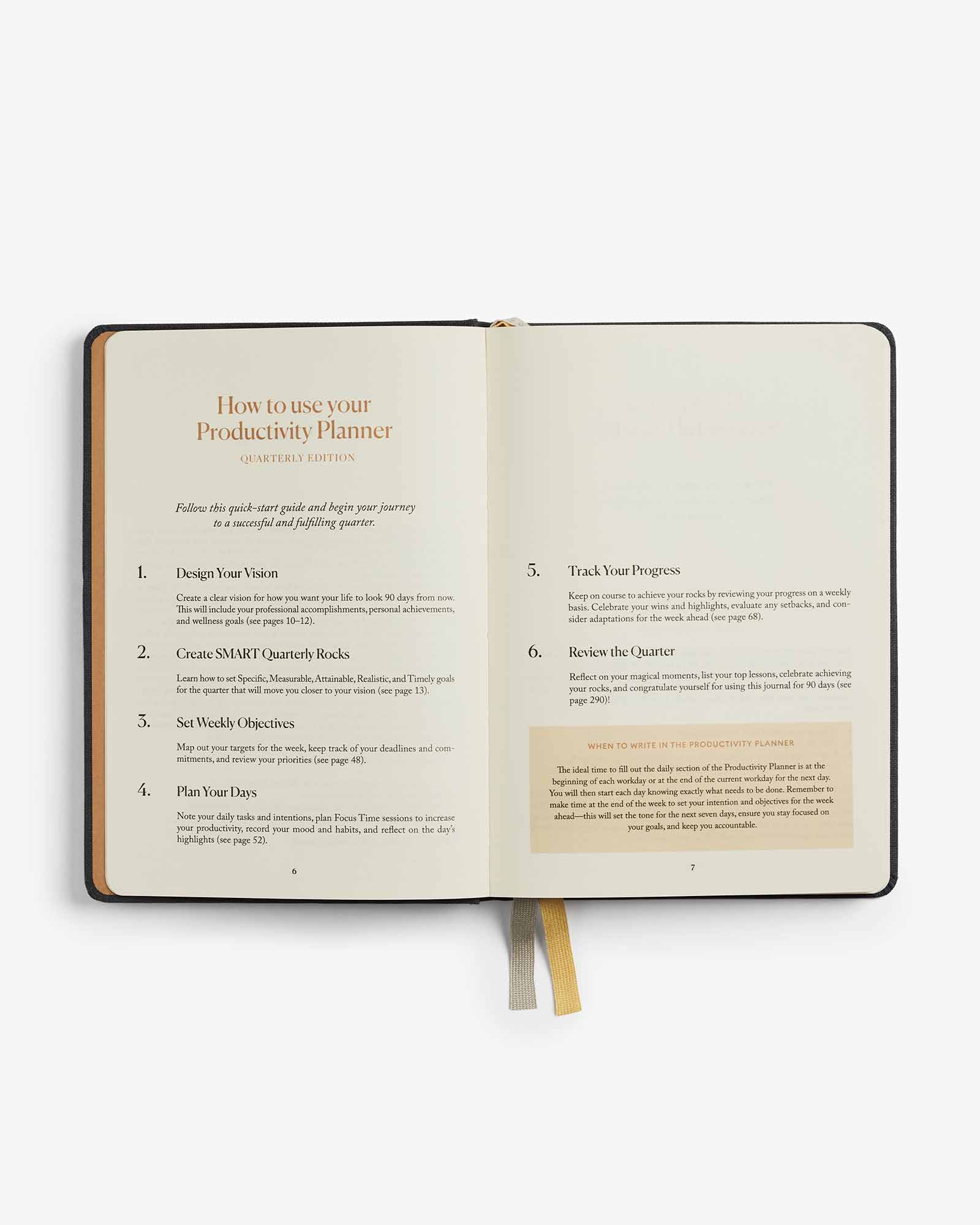 Quarterly Productivity Planner | 90-Day Goal & Focus Planner | Time Management & Organization