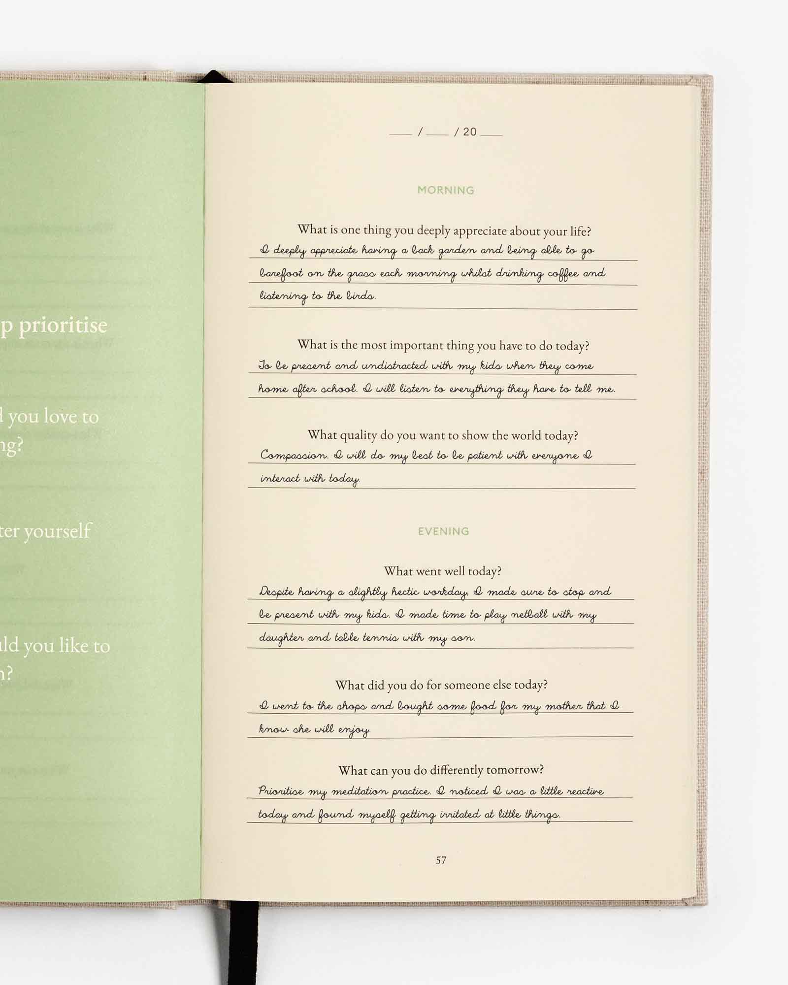 The Three Question Journal – Exclusive Edition | Daily Guided Journal | Mindfulness & Self-Reflection