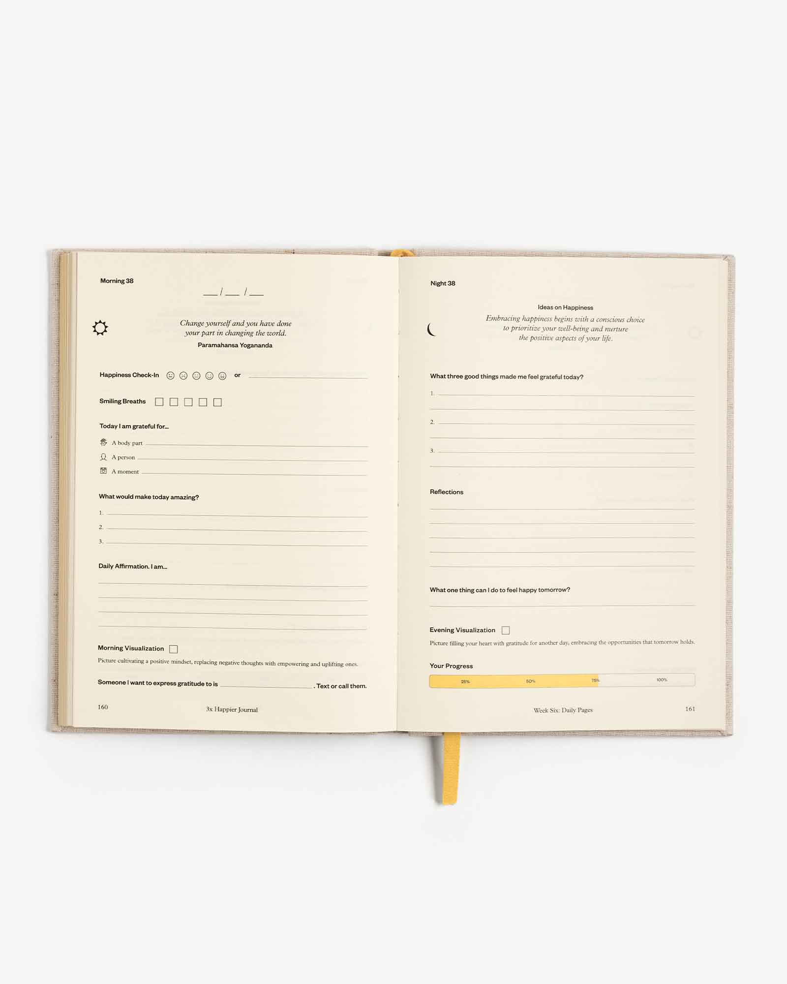 3x Happier Journal | Daily Guided Happiness Journal | Gratitude & Positive Mindset