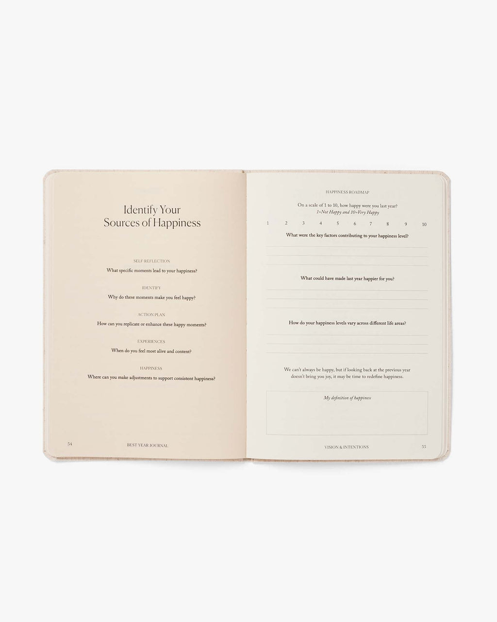 Best Year Journal Essential – Black | Compact Goal-Setting Journal | Mindfulness & Productivity