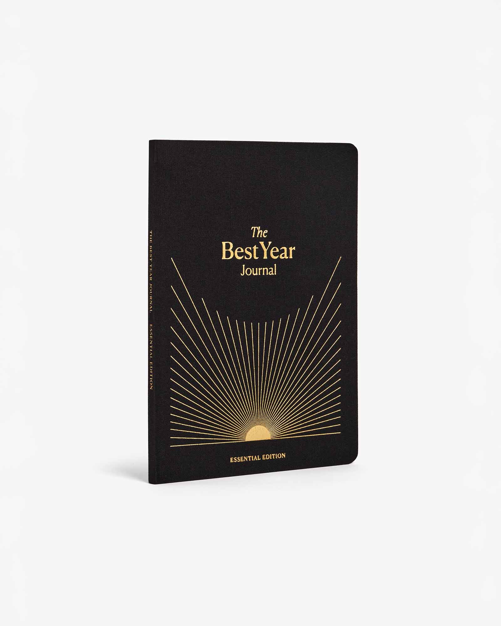 Best Year Journal Essential – Black | Compact Goal-Setting Journal | Mindfulness & Productivity