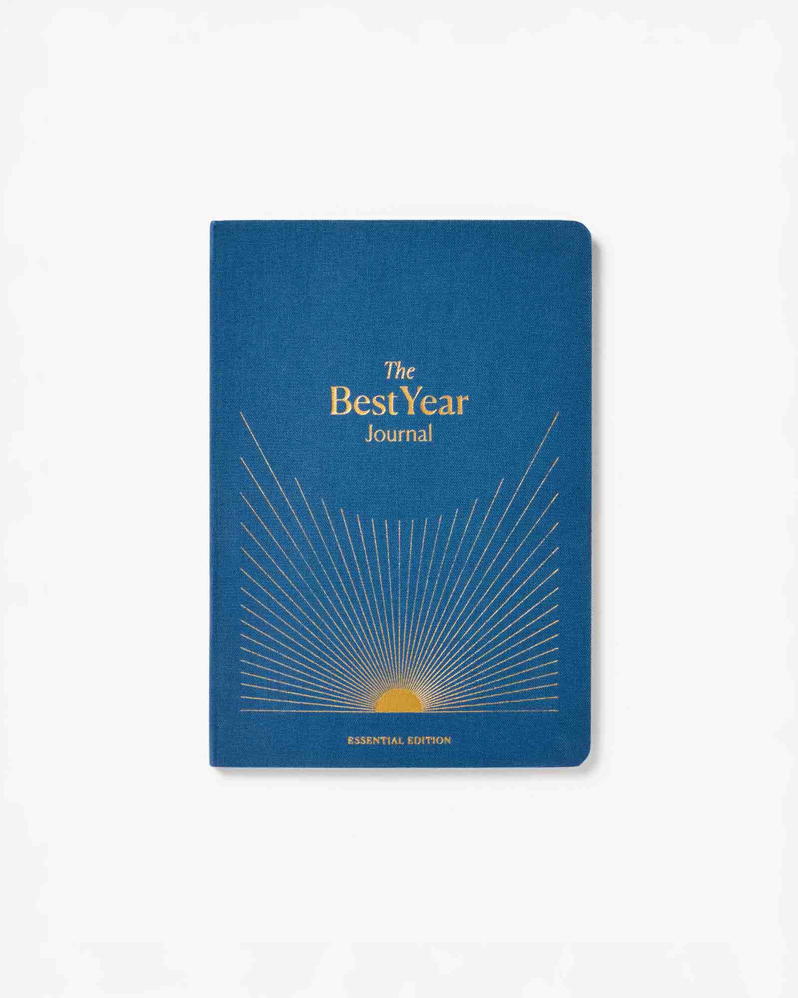 Best Year Journal Essential – Blue | Compact Goal-Setting Journal | Mindfulness & Productivity