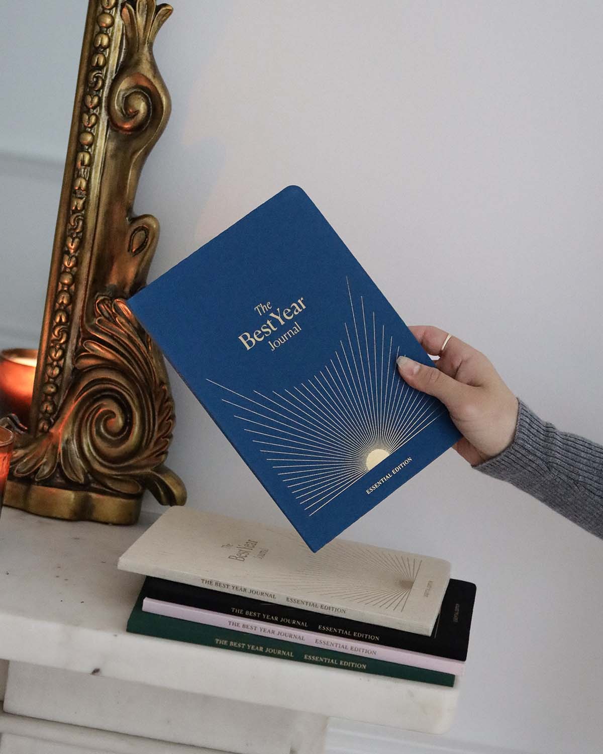 Best Year Journal Essential – Blue | Compact Goal-Setting Journal | Mindfulness & Productivity