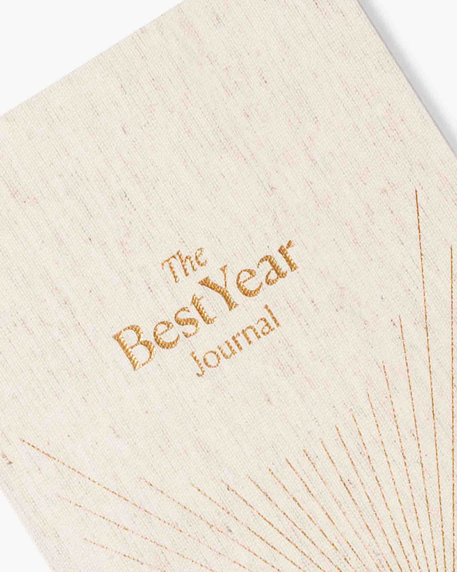 Best Year Journal Essential – Oat | Compact Goal-Setting Journal | Mindfulness & Productivity
