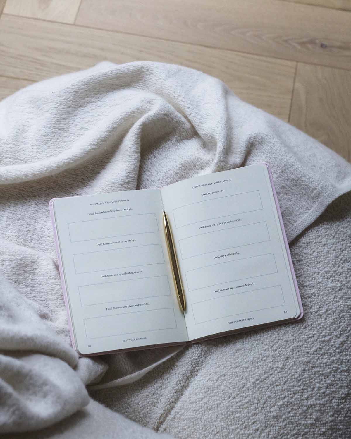 Best Year Journal Essential – Pink | Compact Goal-Setting Journal | Mindfulness & Productivity