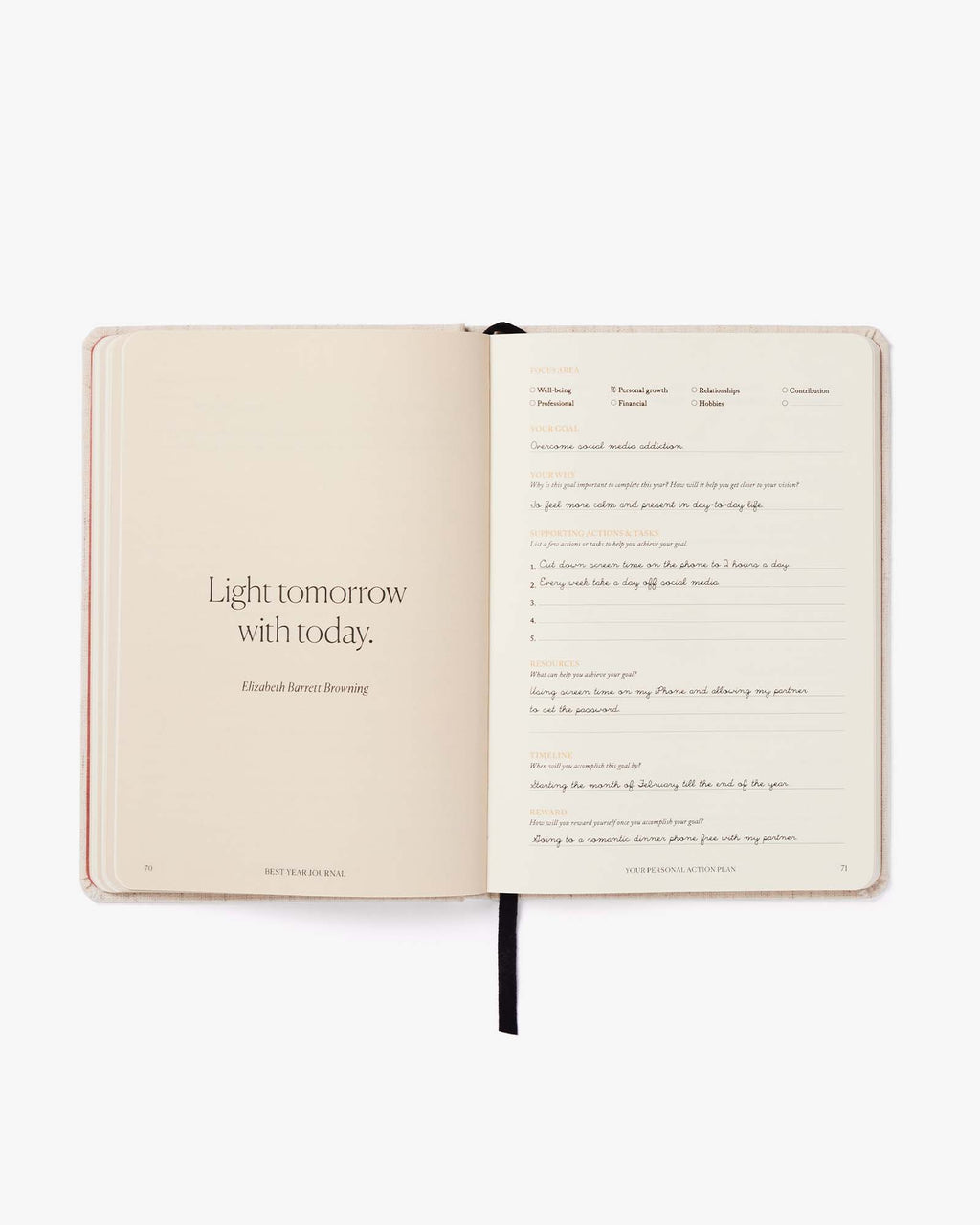 Best Year Journal – Green | Annual Goal-Setting Journal | Mindfulness & Productivity