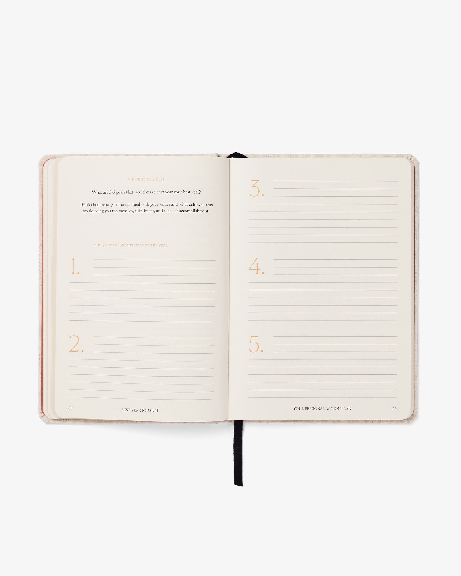 Best Year Journal – Oat | Annual Goal-Setting Journal | Mindfulness & Productivity