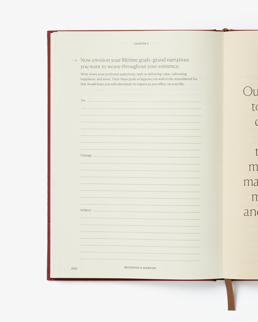 Becoming a Warrior Journal | Guided Self-Development Journal | Strength & Mindset