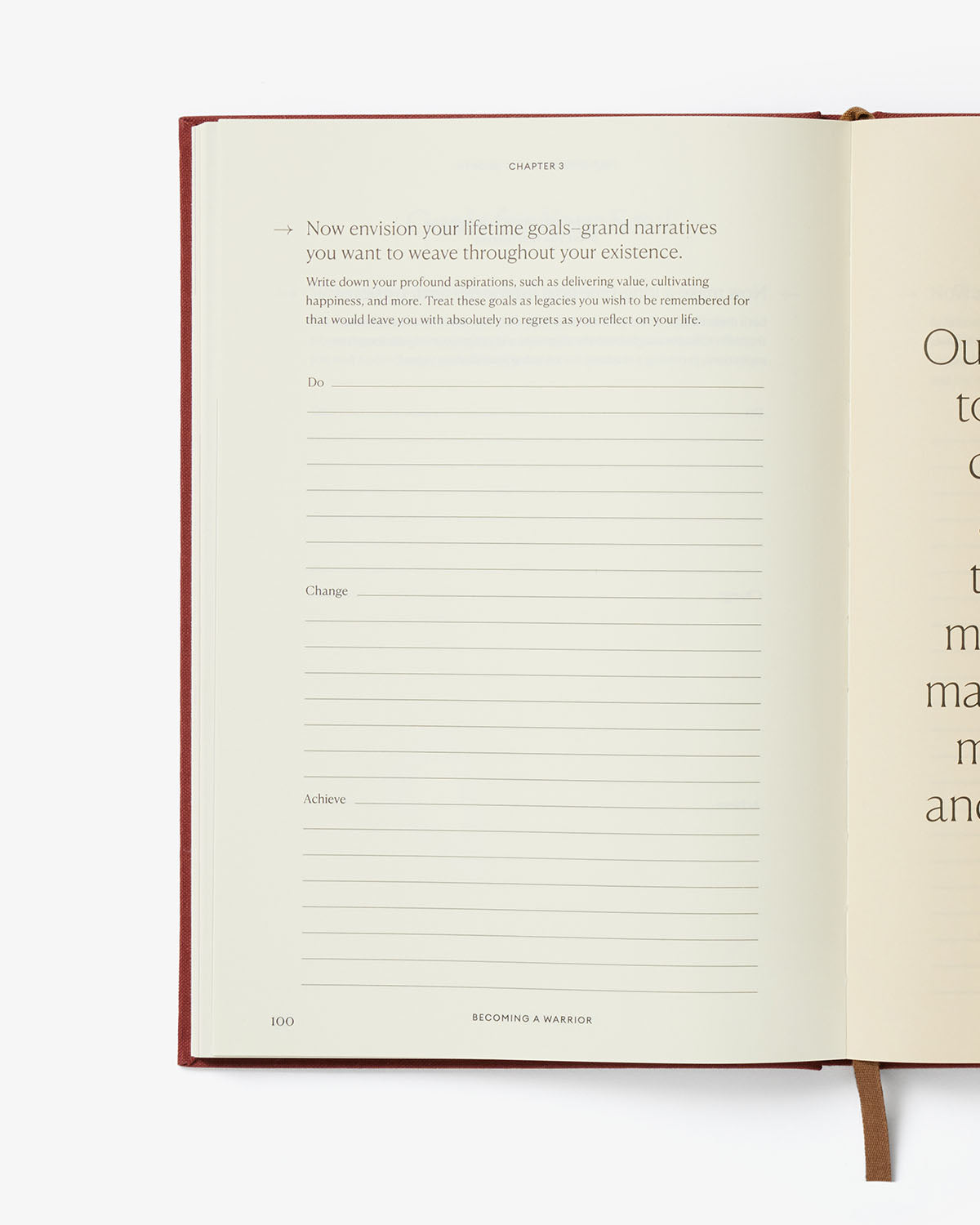 Becoming a Warrior Journal | Guided Self-Development Journal | Strength & Mindset