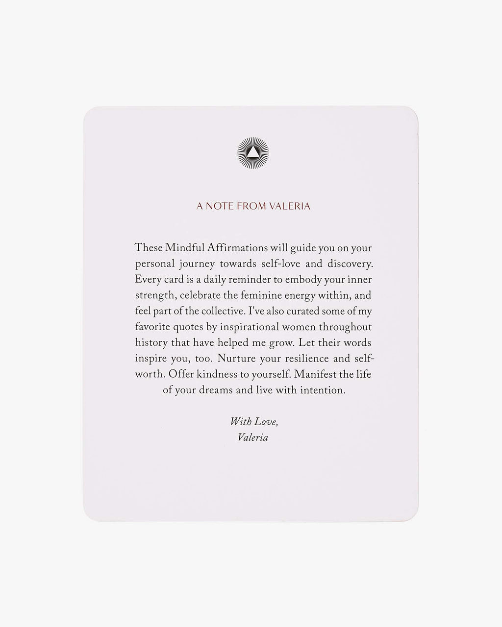 Mindful Affirmations for Women by Valeria Lipovetsky | Affirmation Card Deck | Confidence & Self-Love