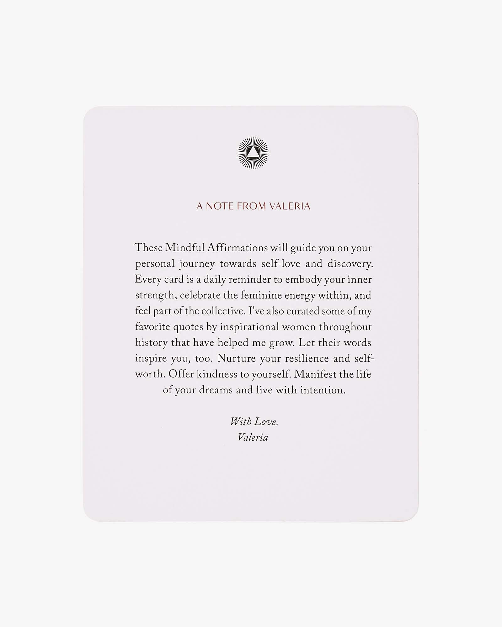 Mindful Affirmations for Women by Valeria Lipovetsky | Affirmation Card Deck | Confidence & Self-Love