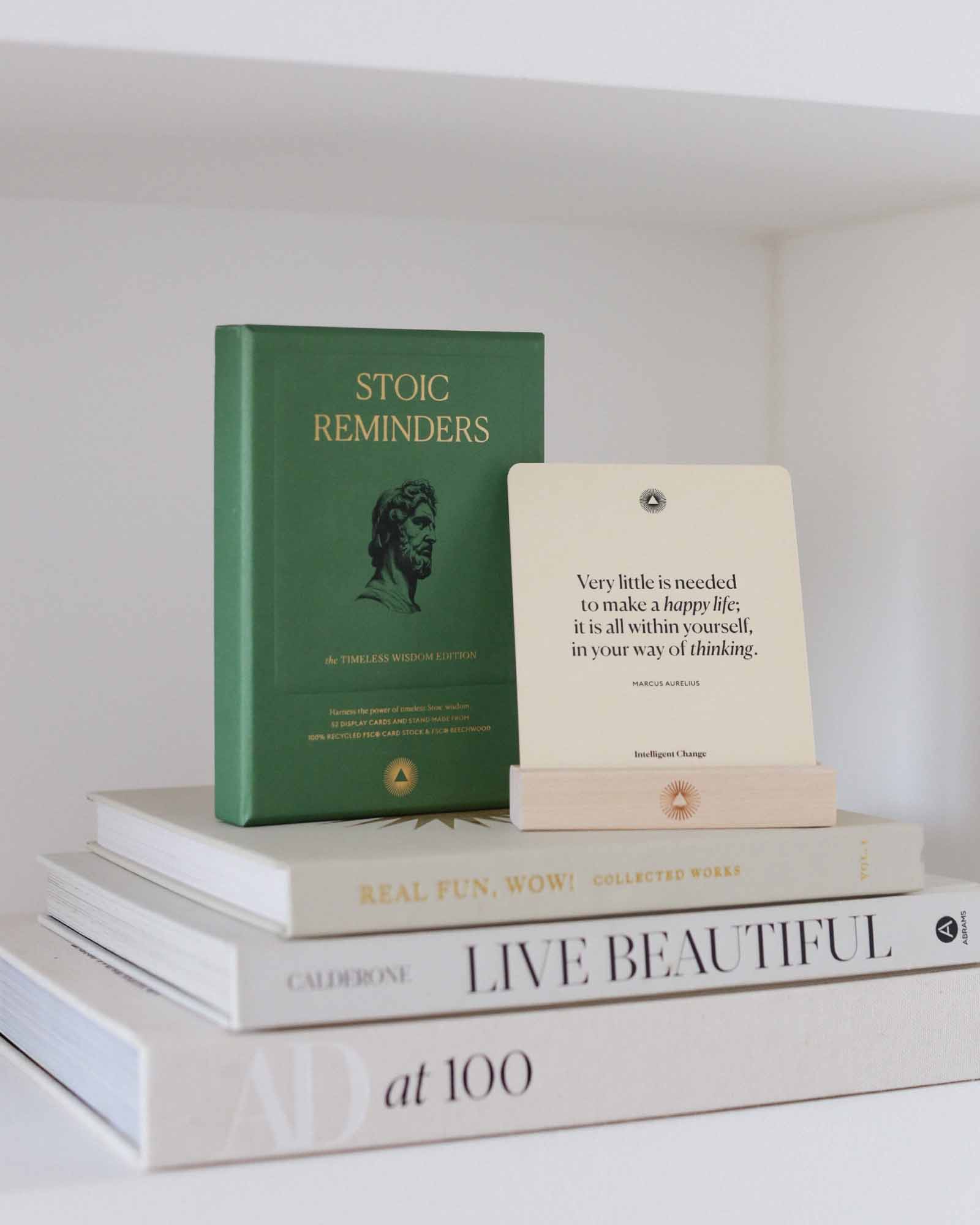 Stoic Reminders Quote Cards | Stoicism Card Deck | Daily Wisdom & Mindfulness