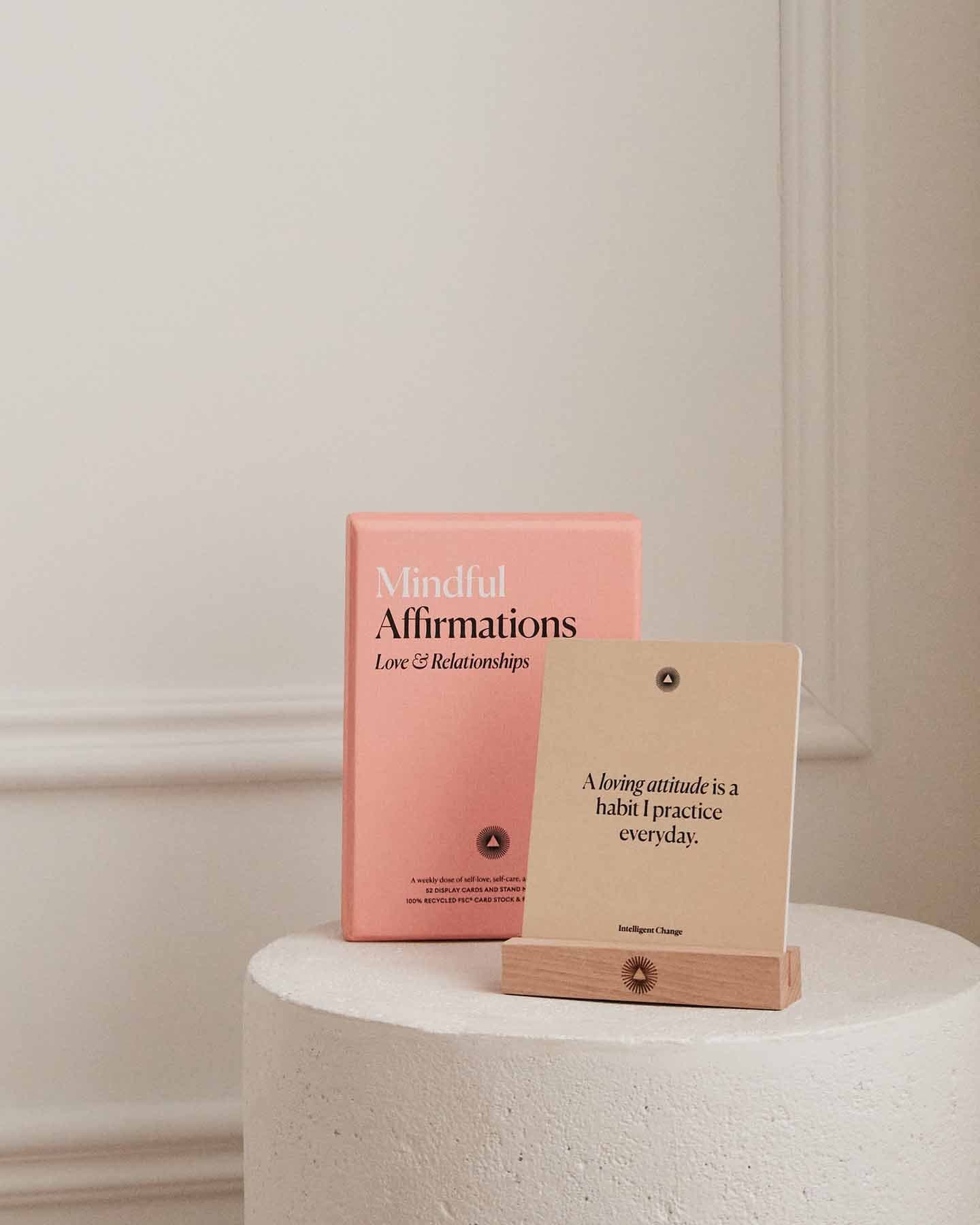 Mindful Affirmations for Love & Relationships | Affirmation Card Deck | Connection & Self-Love