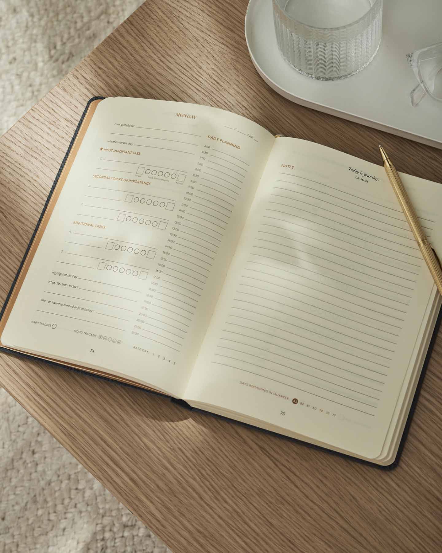 Quarterly Productivity Planner | 90-Day Goal & Focus Planner | Time Management & Organization