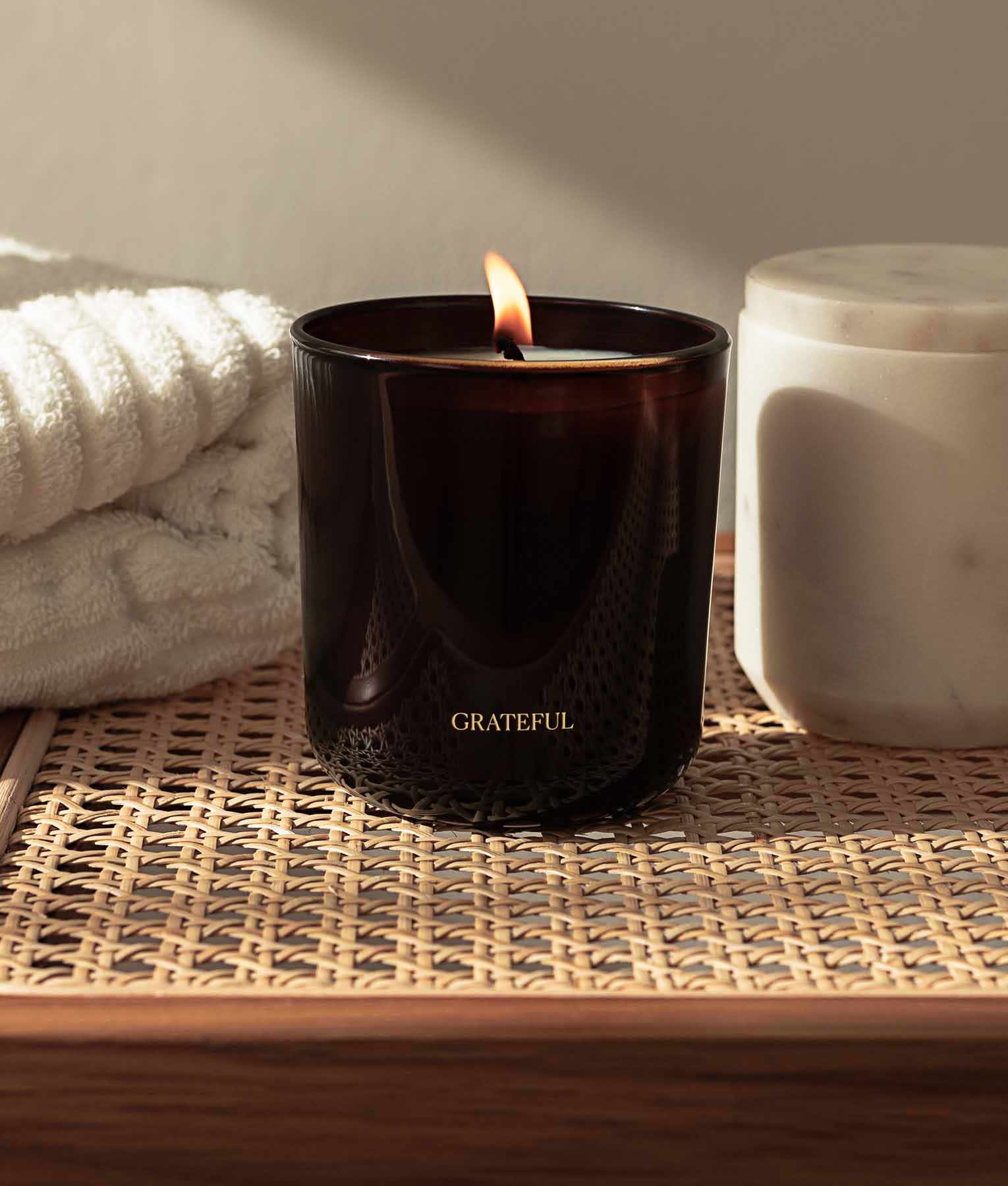 Grateful Pure Essential Oil Candle | 100% Natural Essential Oil Candle | Aromatherapy & Home Fragrance