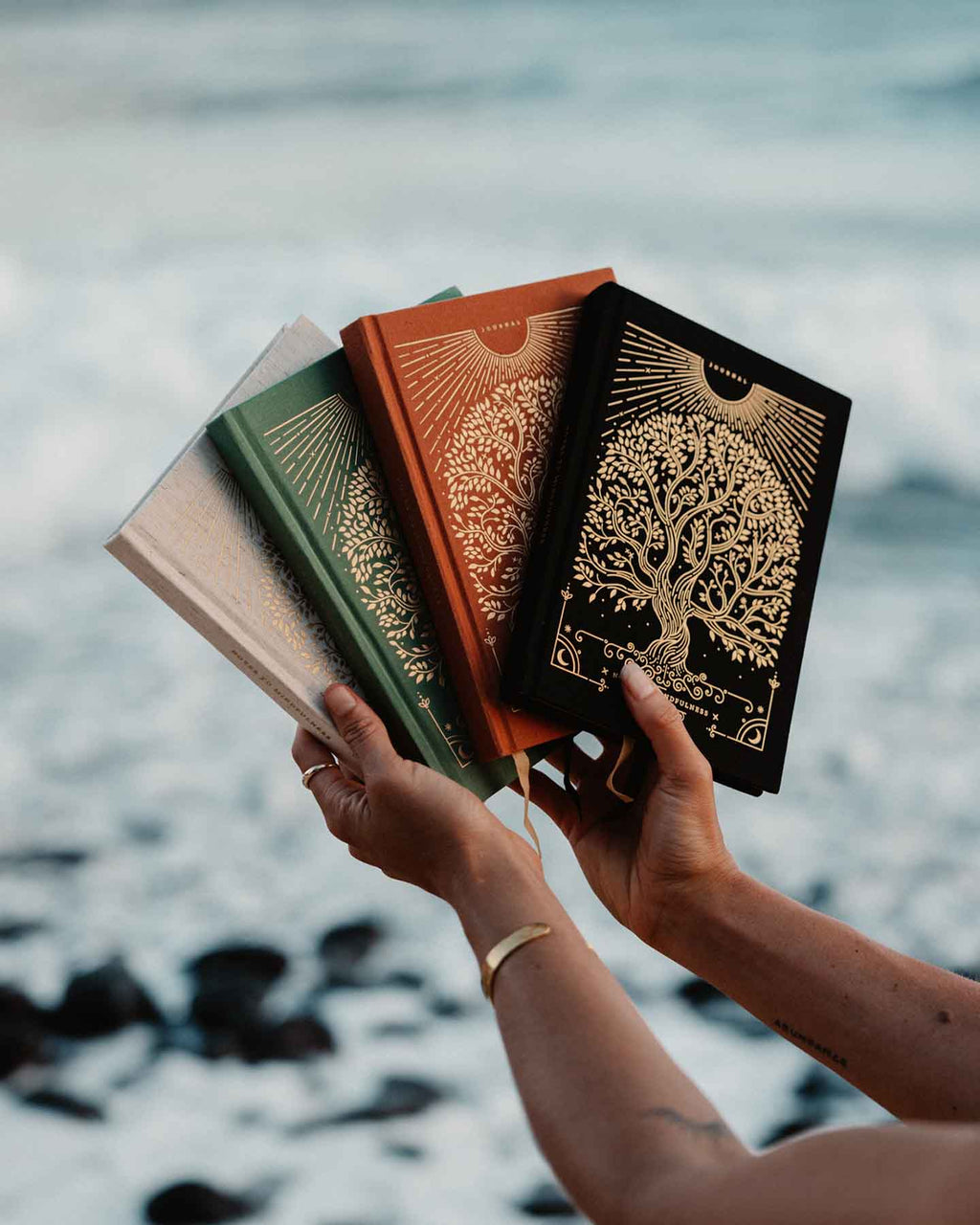 Notes to Mindfulness Journal – Stone Black | Guided Mindfulness Journal | Daily Reflection