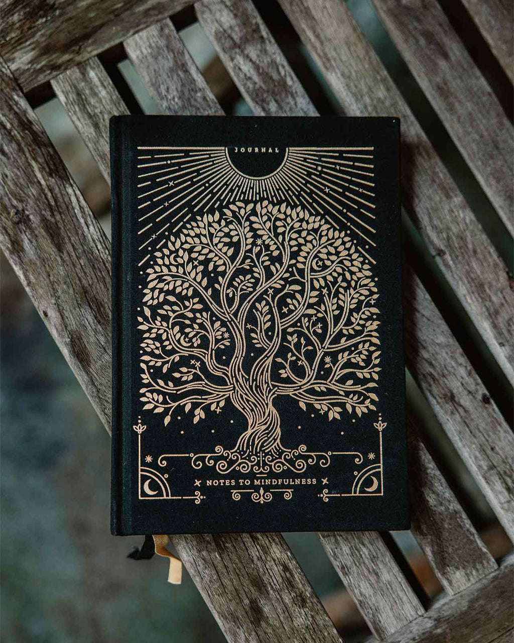 Notes to Mindfulness Journal – Stone Black | Guided Mindfulness Journal | Daily Reflection
