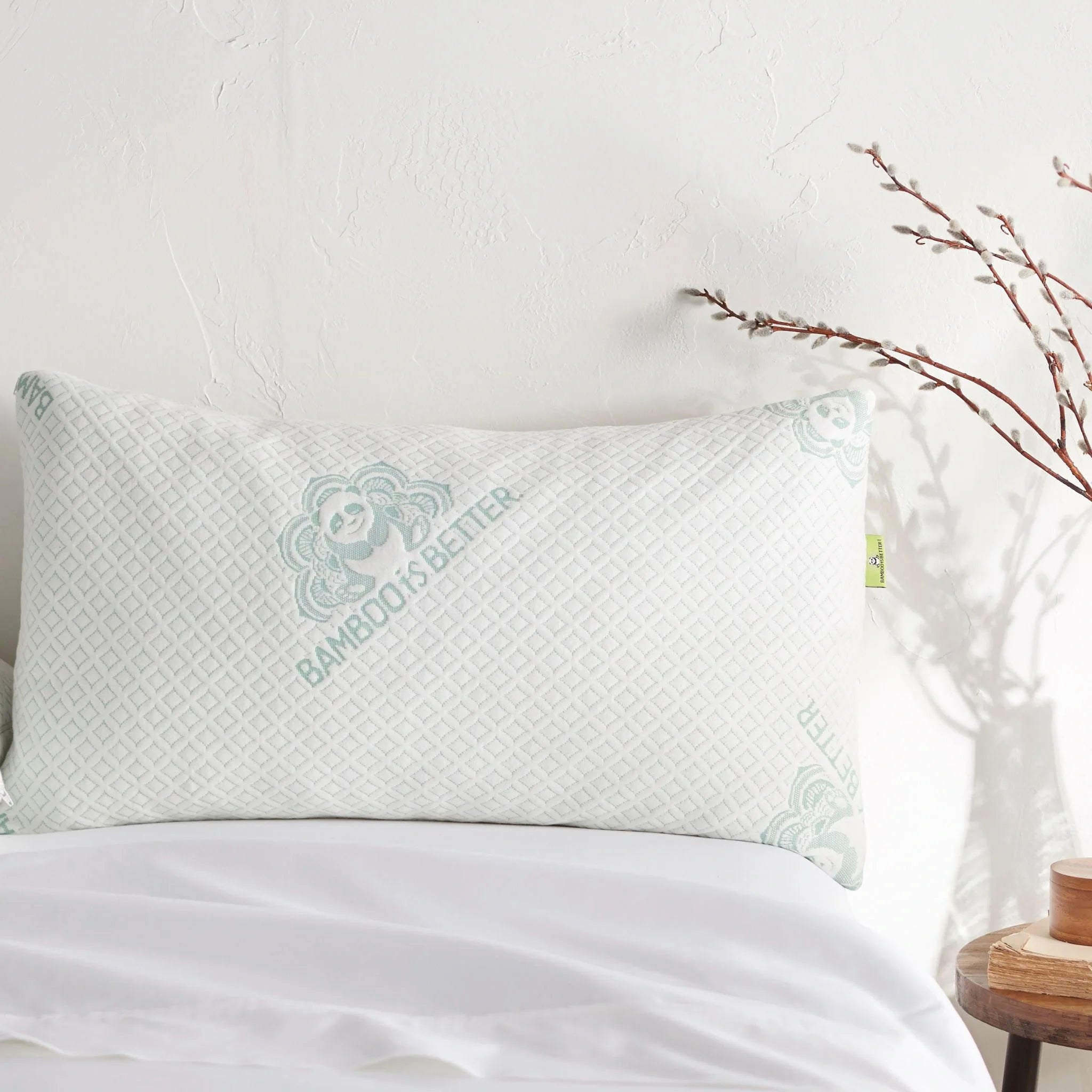 Adjustable Bamboo Cooling Pillow | Bed Pillow | Temperature-Regulating & Hypoallergenic