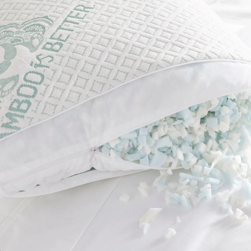 Adjustable Bamboo Cooling Pillow | Bed Pillow | Temperature-Regulating & Hypoallergenic