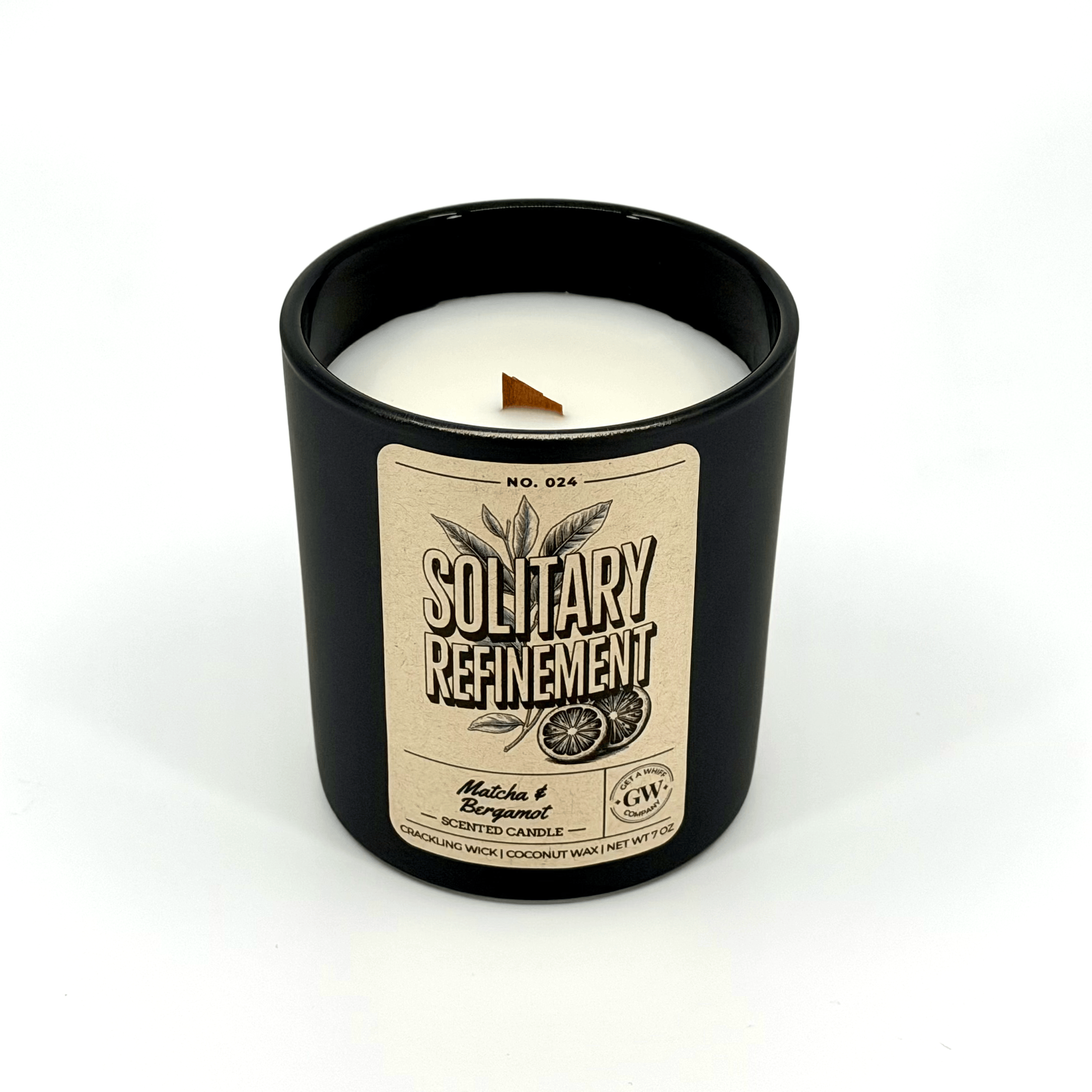 Solitary Refinement Candle – Matcha & Bergamot | Luxury Soy Wax Candle | Home Fragrance