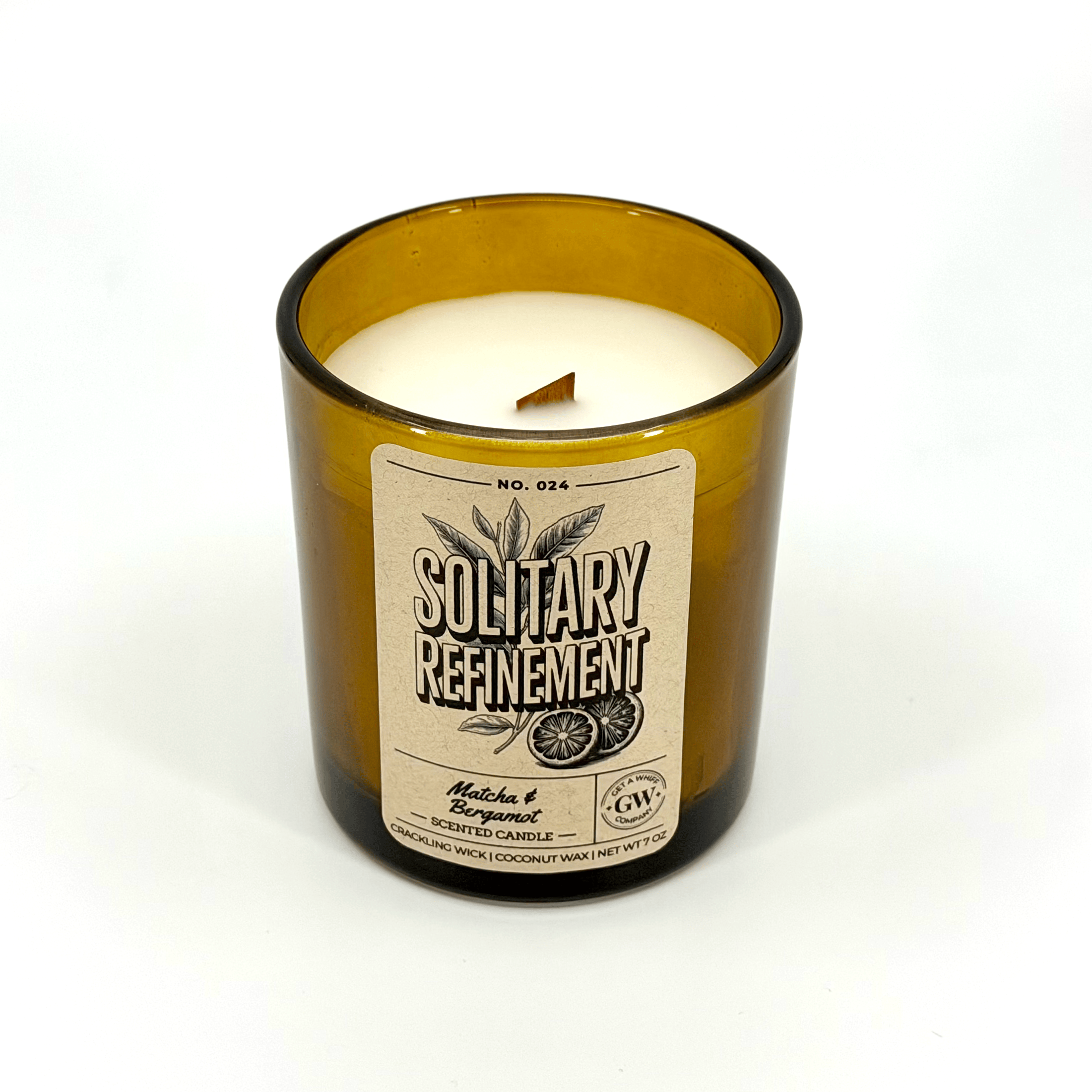 Solitary Refinement Candle – Matcha & Bergamot | Luxury Soy Wax Candle | Home Fragrance