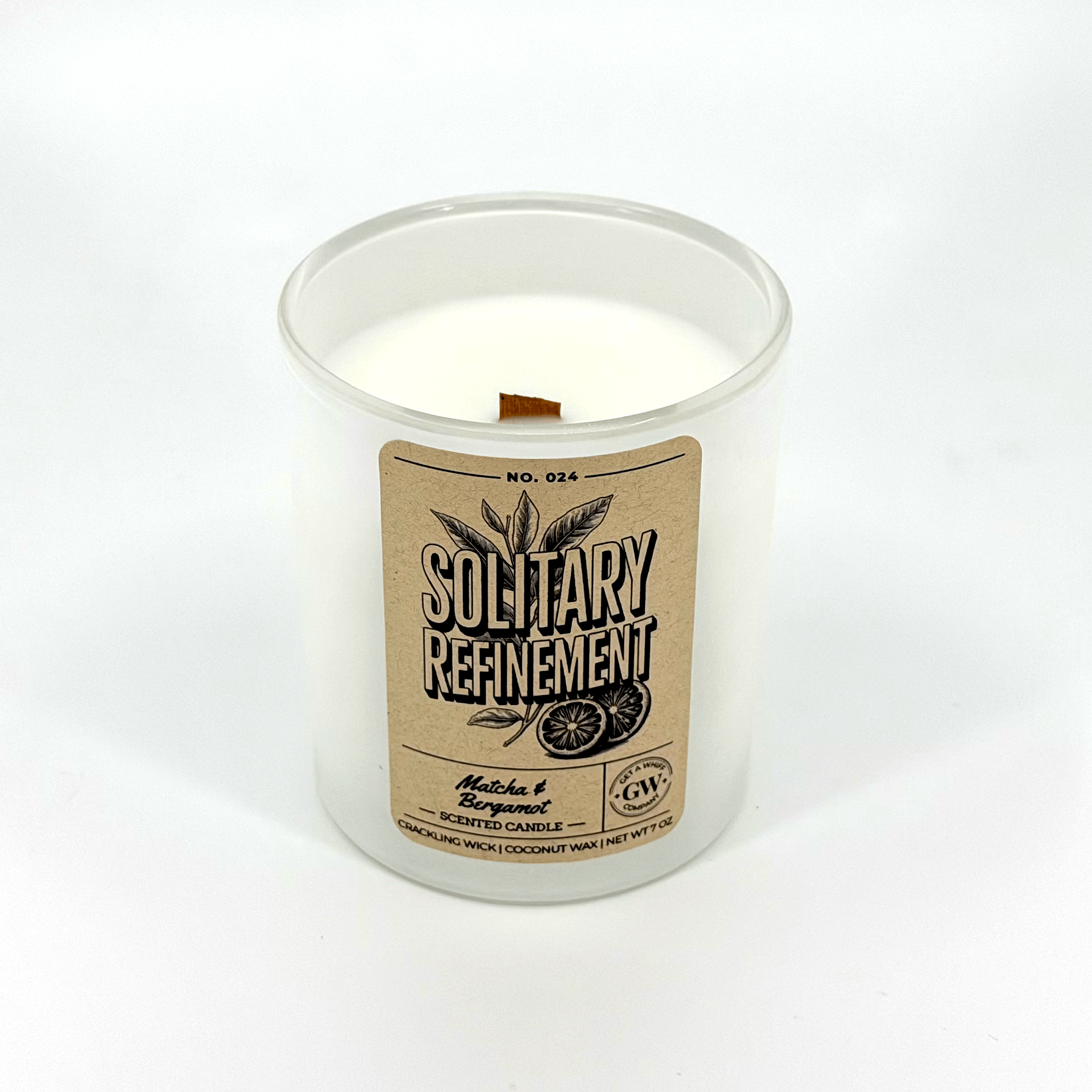 Solitary Refinement Candle – Matcha & Bergamot | Luxury Soy Wax Candle | Home Fragrance