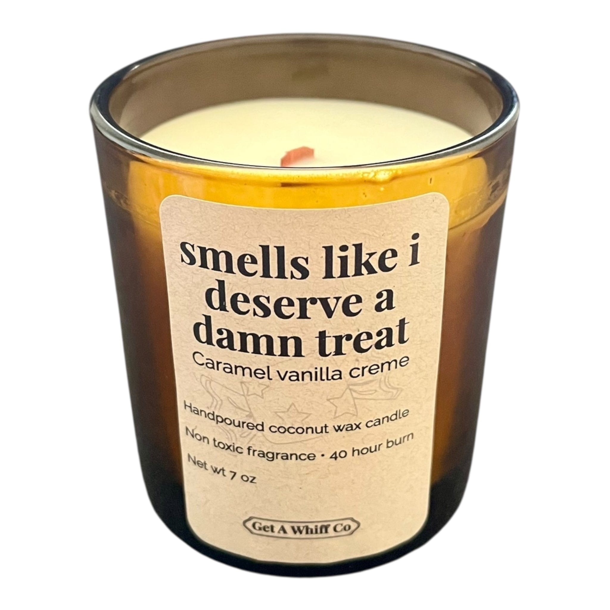 Minimalist Amber Candles – Choose Your Scent | Soy Wax Candle in Amber Glass | Home Fragrance