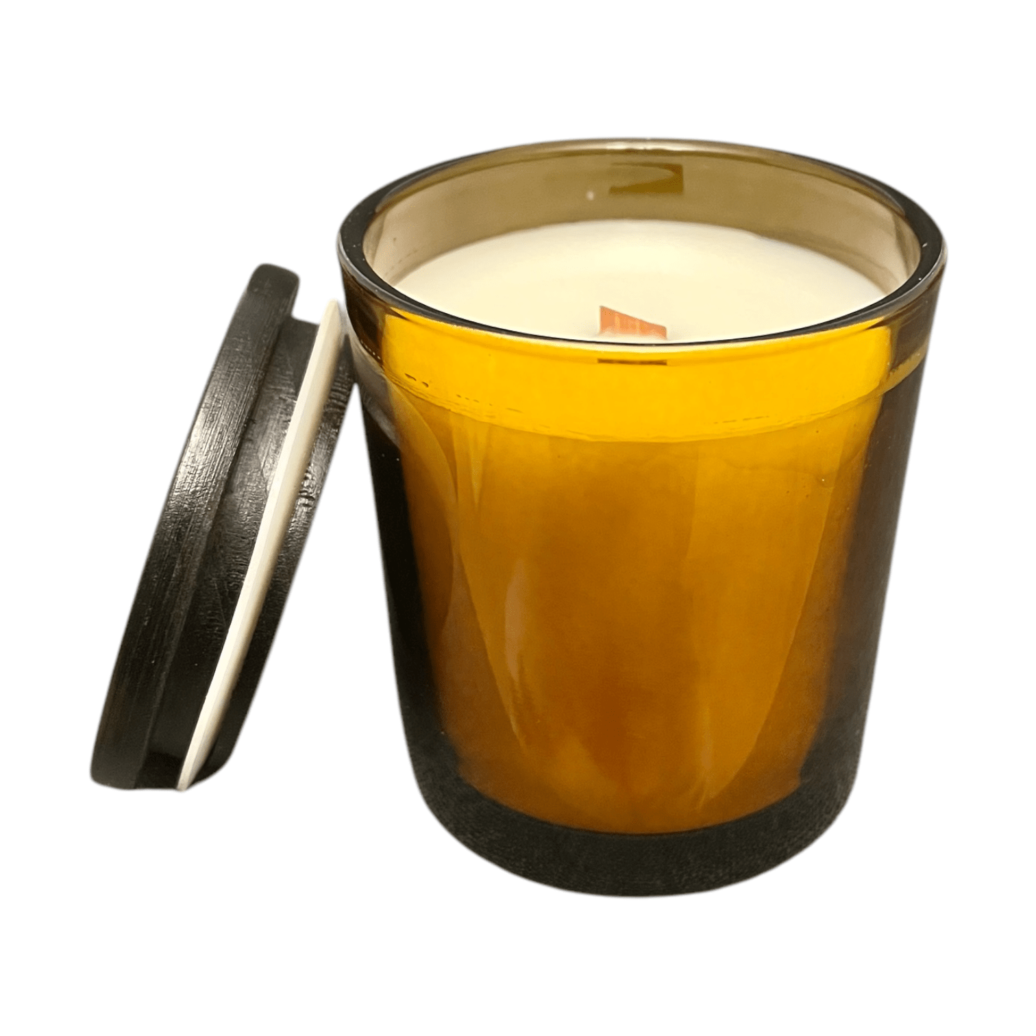 Minimalist Amber Candles – Choose Your Scent | Soy Wax Candle in Amber Glass | Home Fragrance