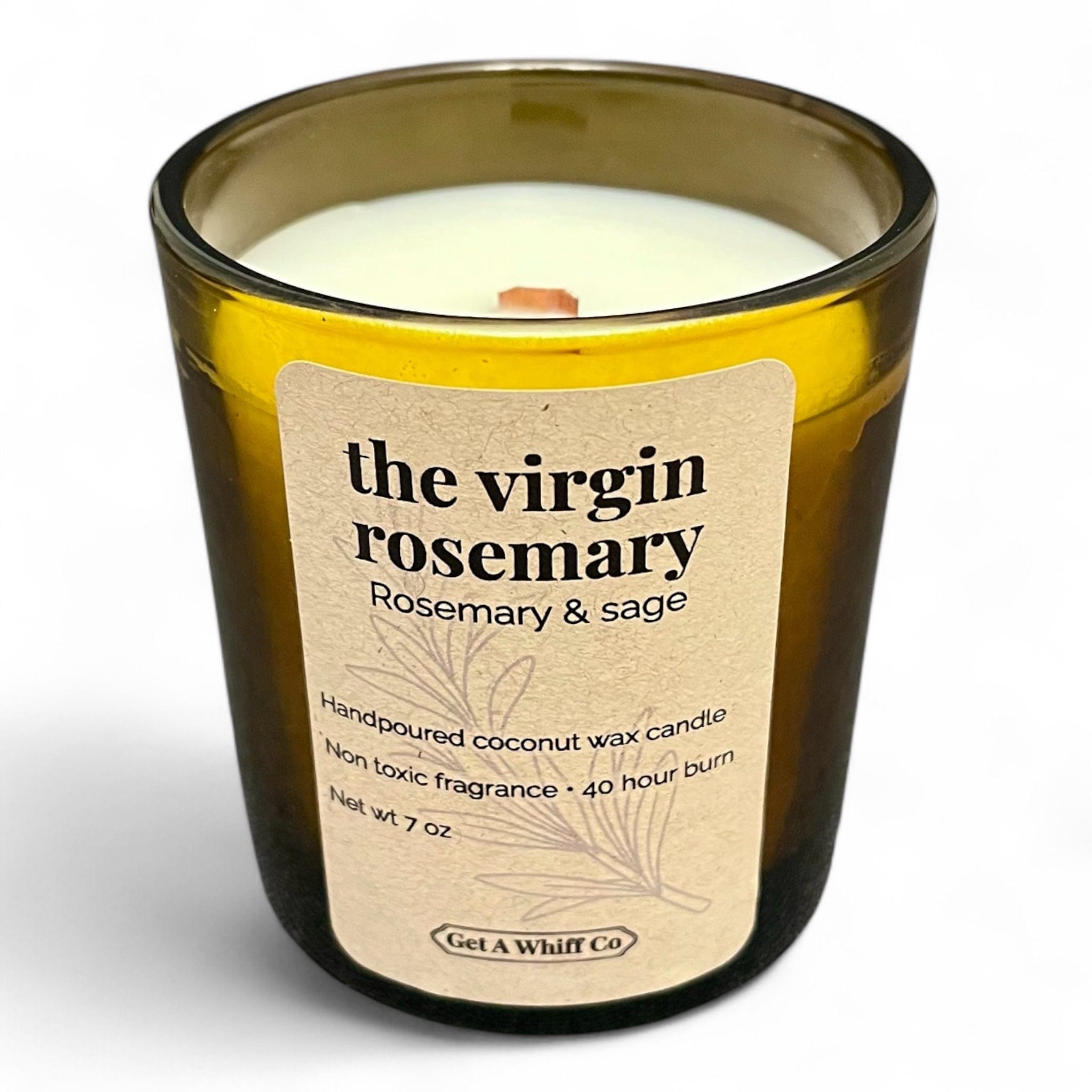 Minimalist Amber Candles – Choose Your Scent | Soy Wax Candle in Amber Glass | Home Fragrance
