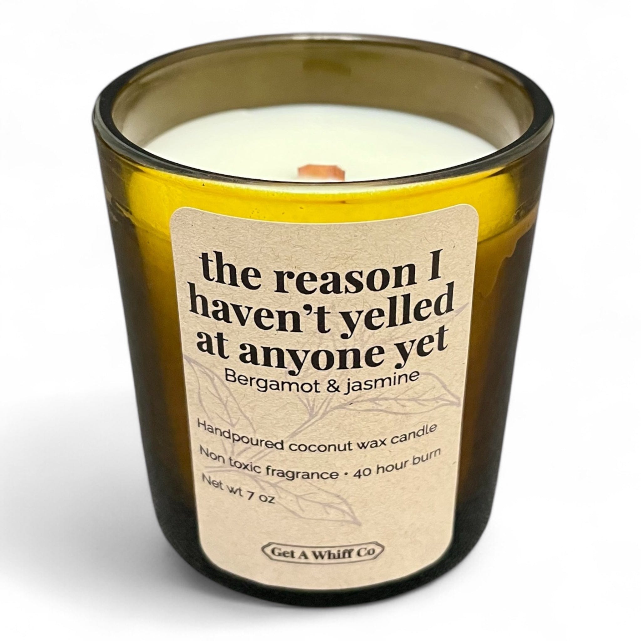 Minimalist Amber Candles – Choose Your Scent | Soy Wax Candle in Amber Glass | Home Fragrance