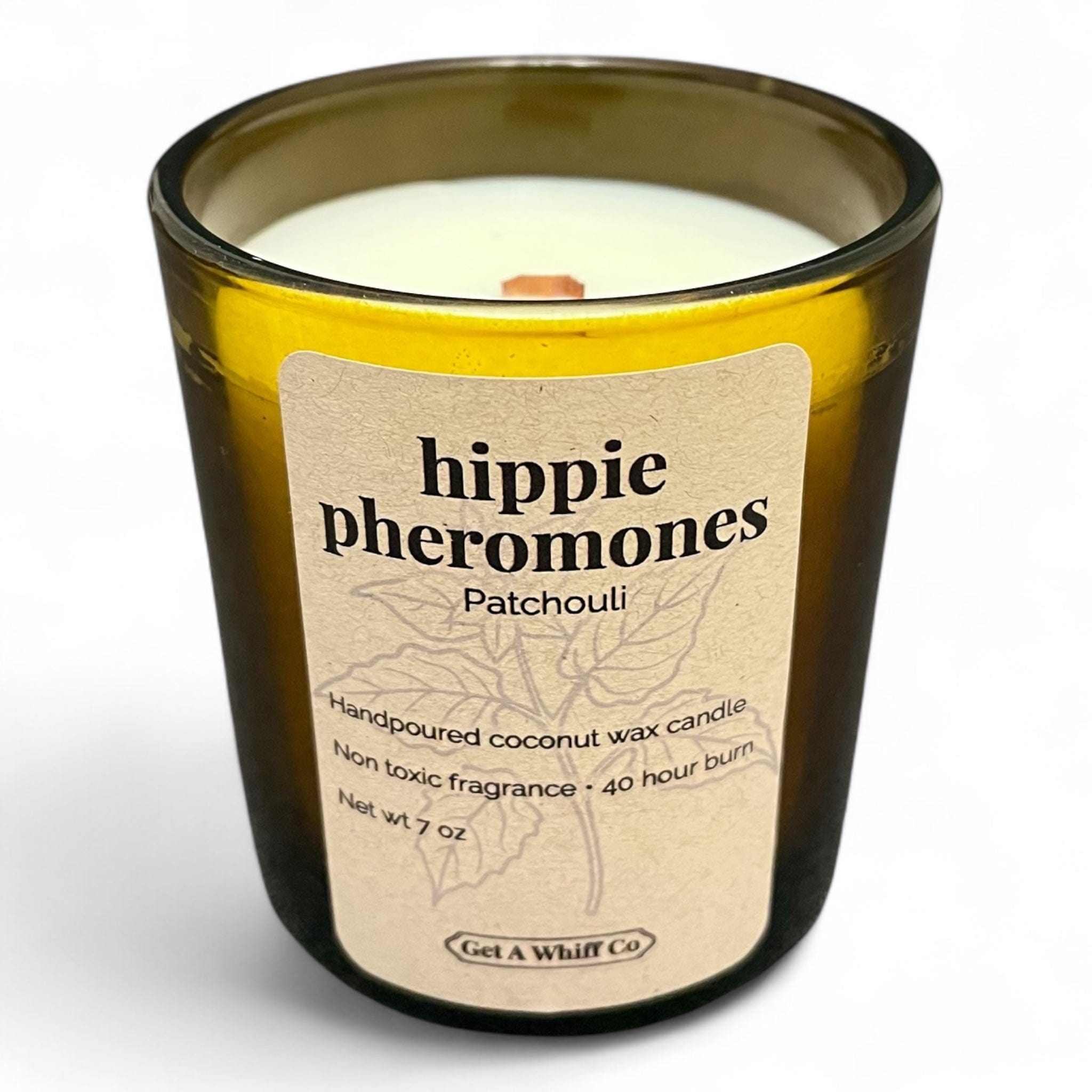 Minimalist Amber Candles – Choose Your Scent | Soy Wax Candle in Amber Glass | Home Fragrance