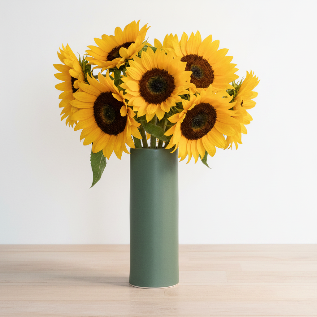 Bloom Vase with Sunflowers